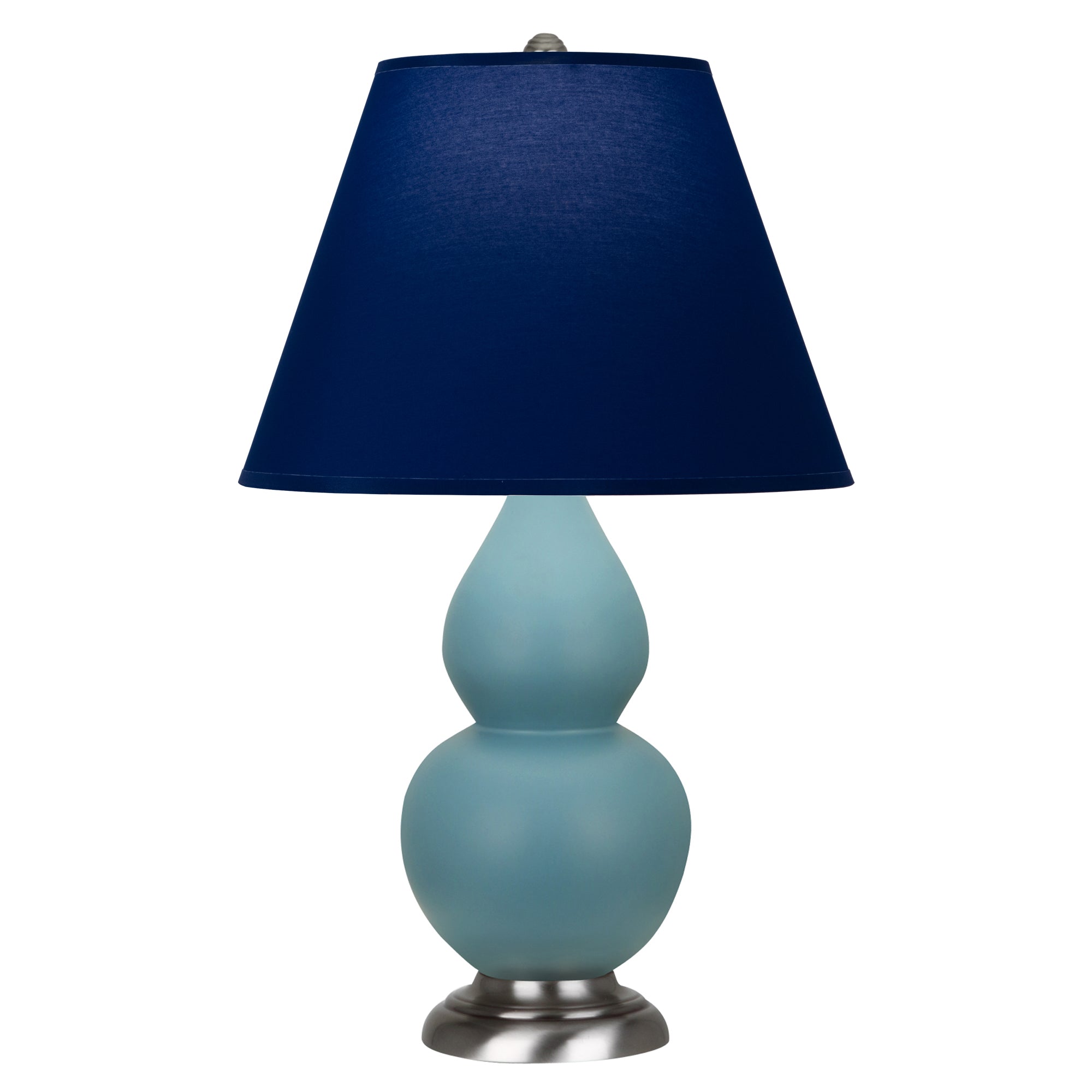 MOB52N | Matte Steel Blue Small Double Gourd Accent Lamp