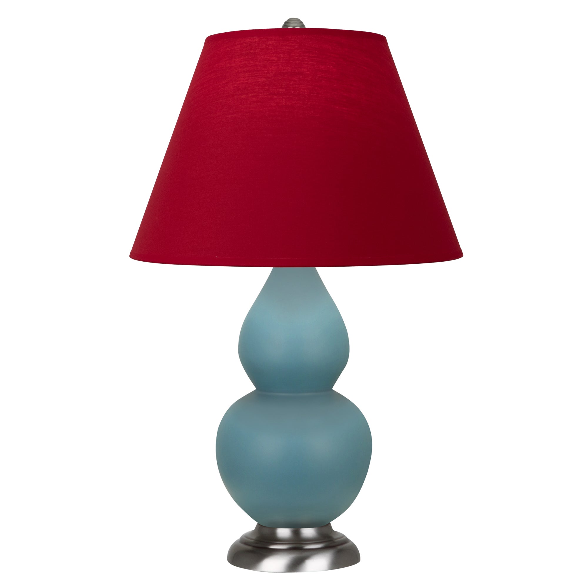 MOB52R | Matte Steel Blue Small Double Gourd Accent Lamp
