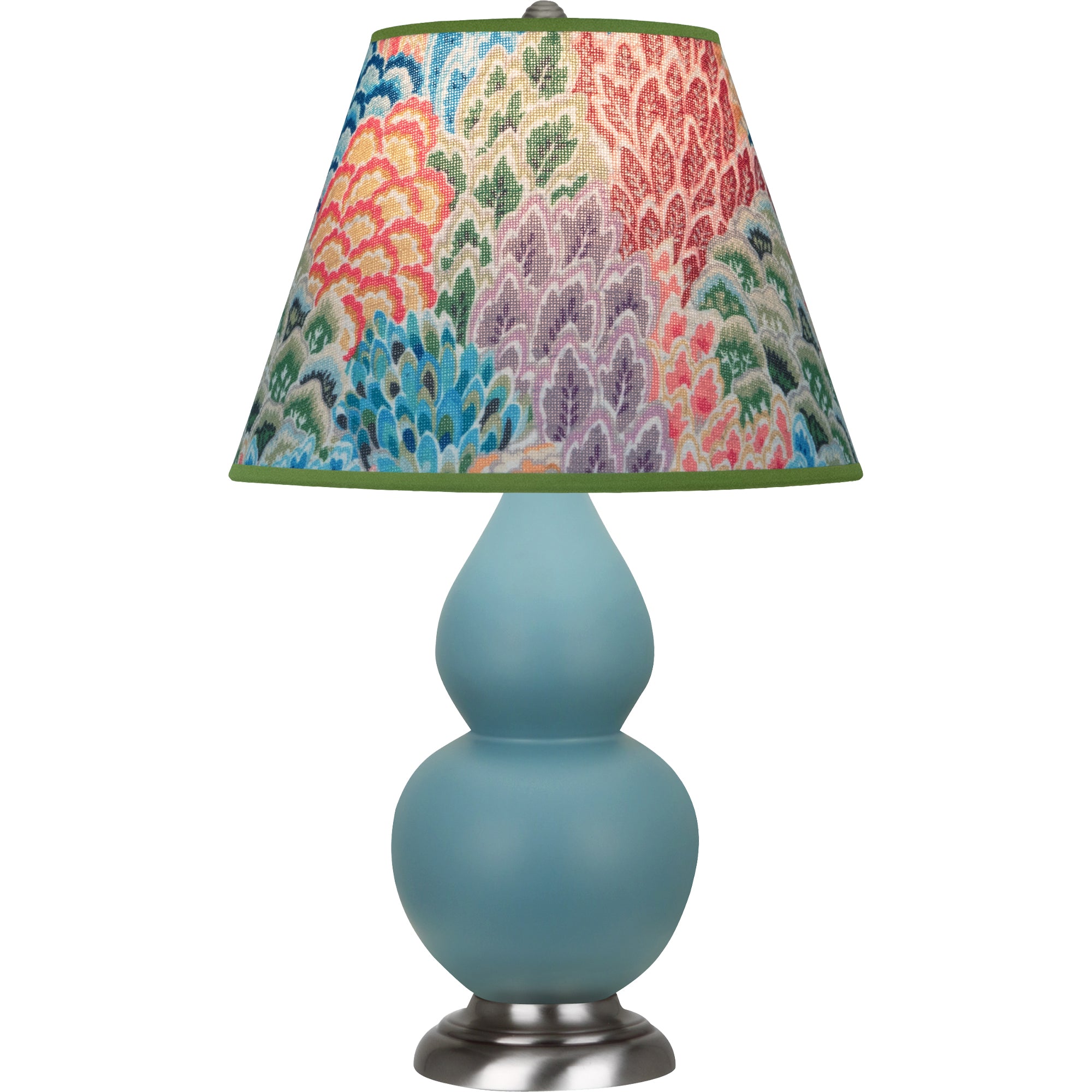 MOB52S | Matte Steel Blue Small Double Gourd Accent Lamp