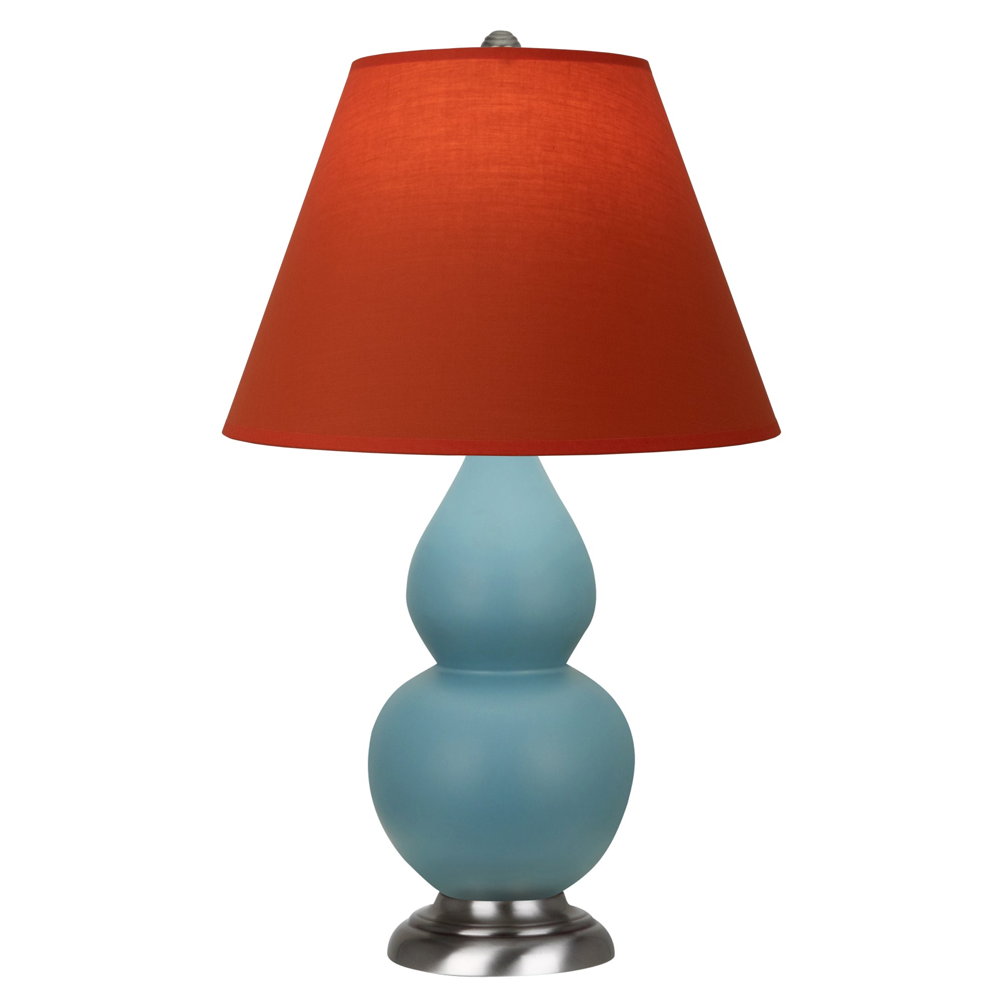 MOB52T | Matte Steel Blue Small Double Gourd Accent Lamp