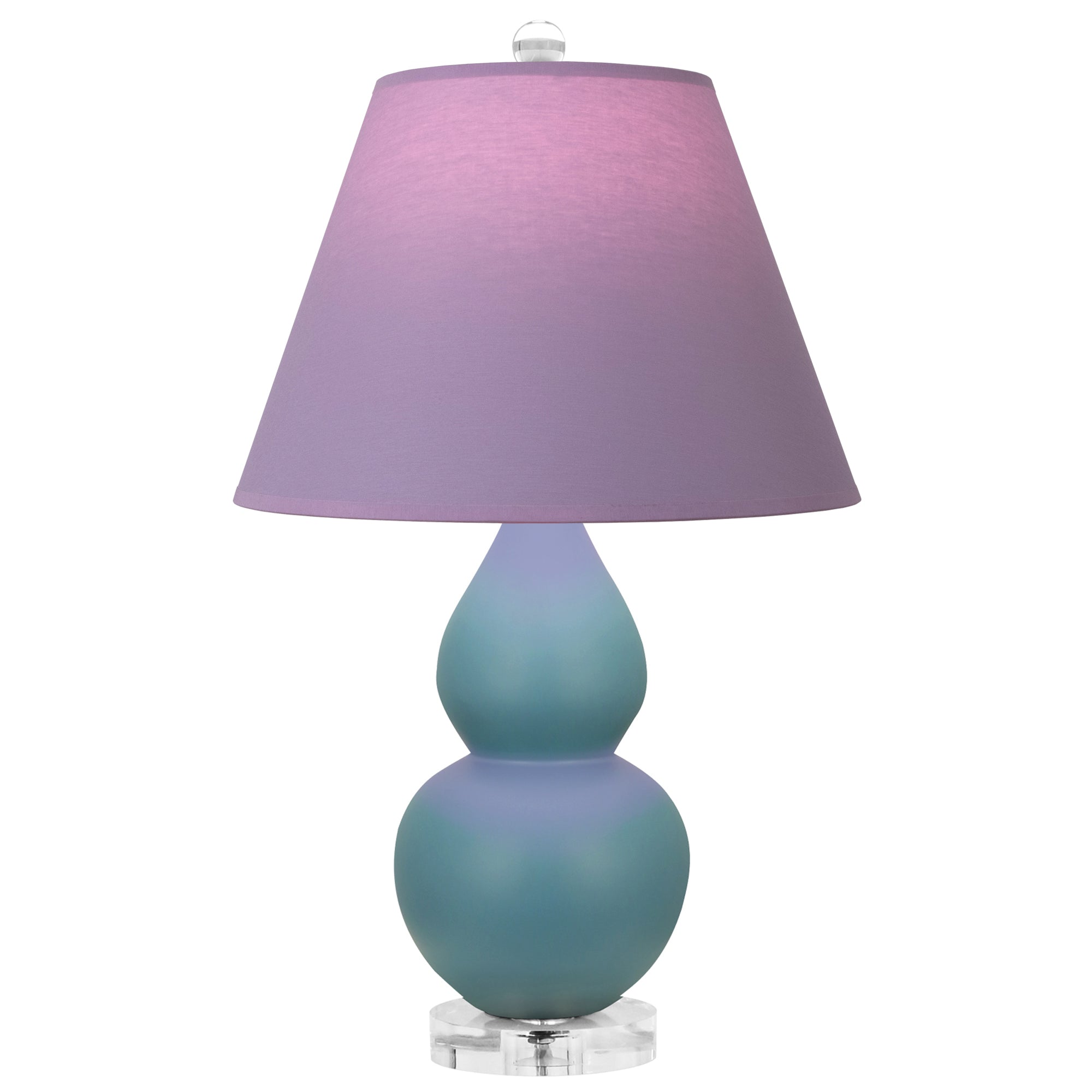 MOB53L | Matte Steel Blue Small Double Gourd Accent Lamp
