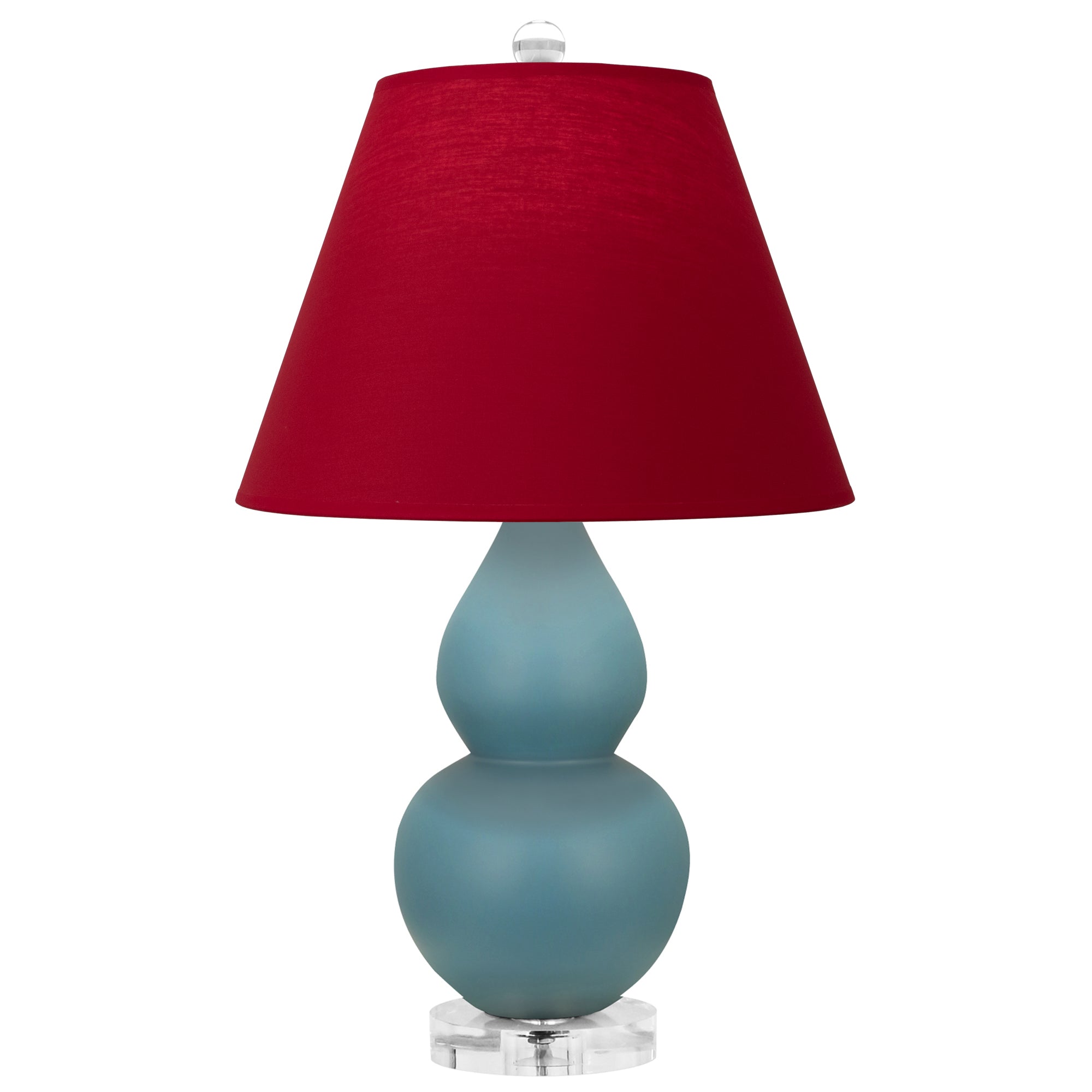 MOB53R | Matte Steel Blue Small Double Gourd Accent Lamp