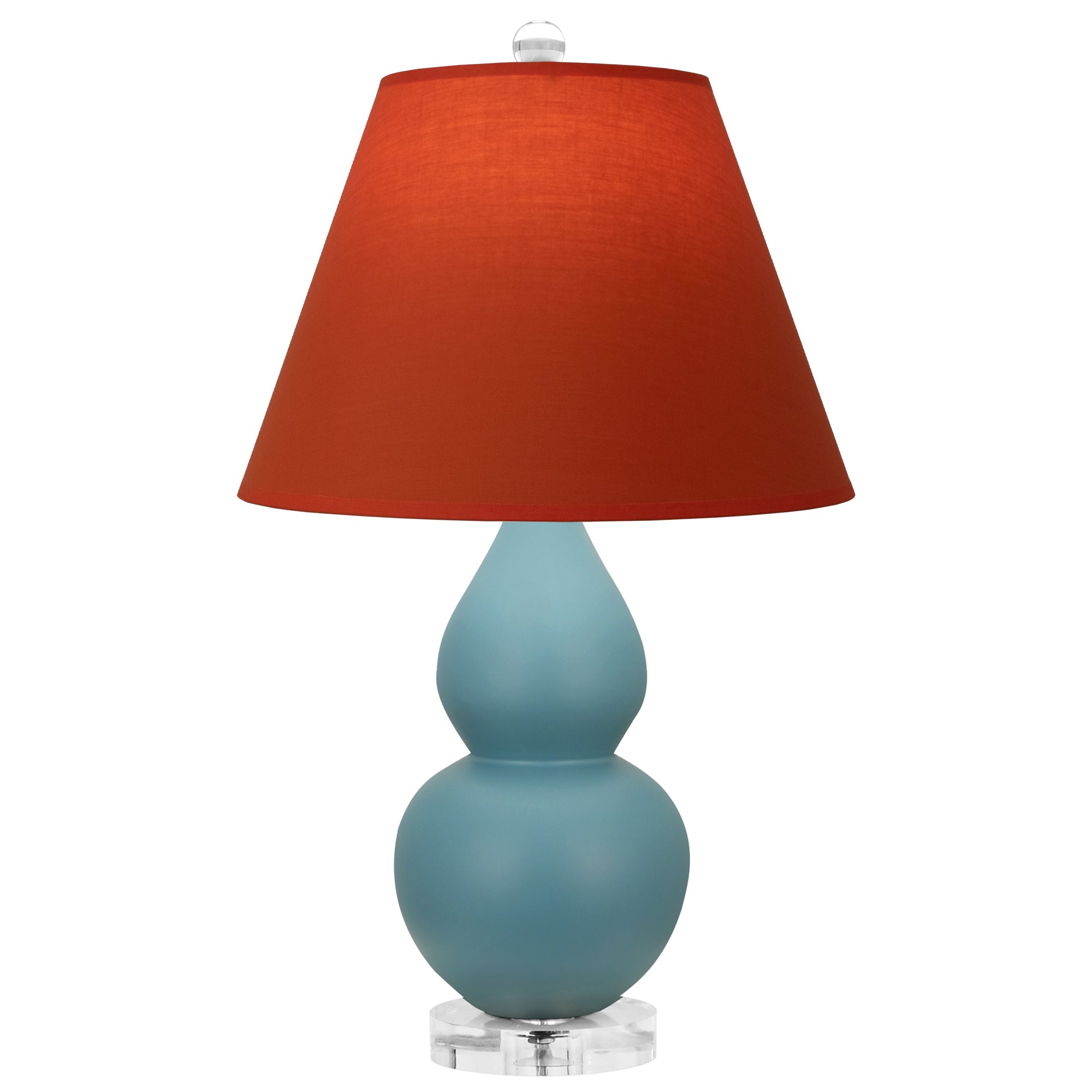 MOB53T | Matte Steel Blue Small Double Gourd Accent Lamp