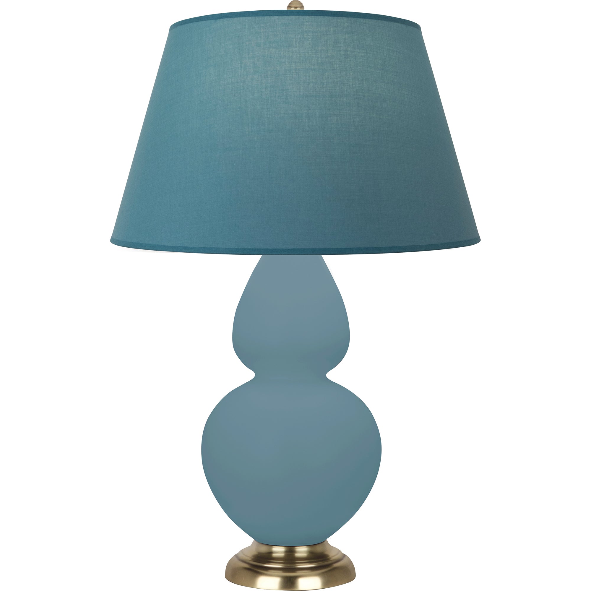 MOB55B | Matte Steel Blue Double Gourd Table Lamp