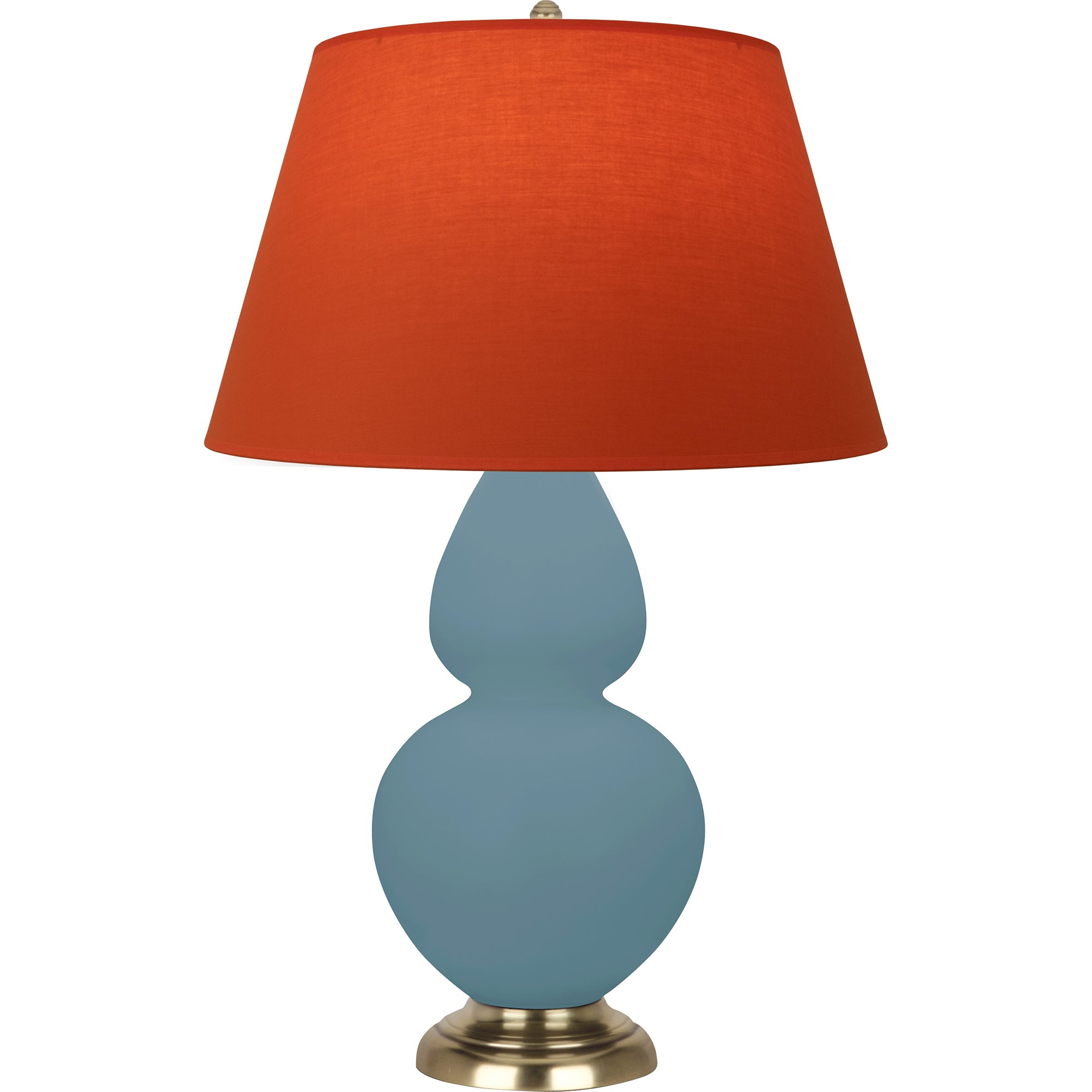 MOB55T | Matte Steel Blue Double Gourd Table Lamp