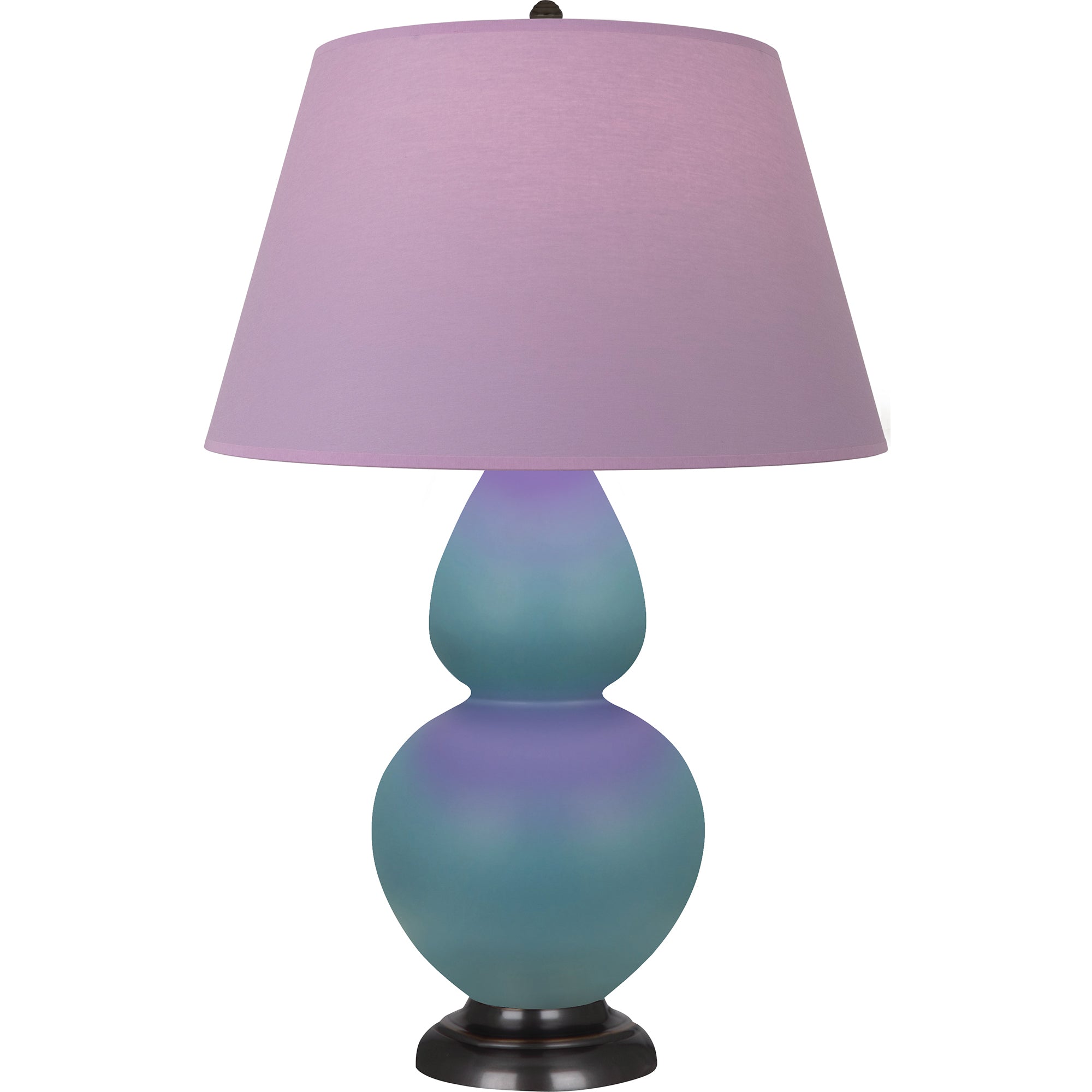MOB57L | Matte Steel Blue Double Gourd Table Lamp