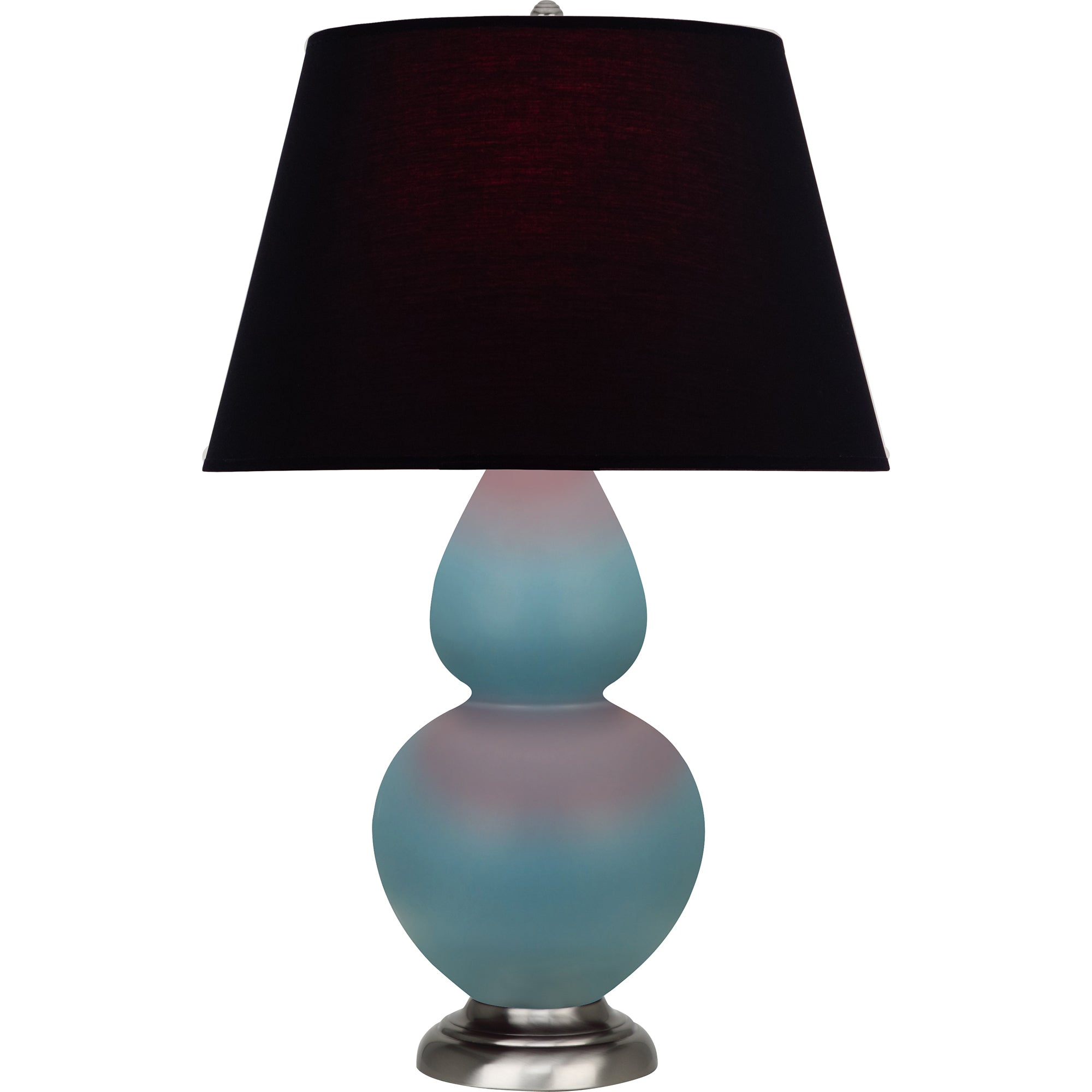 MOB59K | Matte Steel Blue Double Gourd Table Lamp