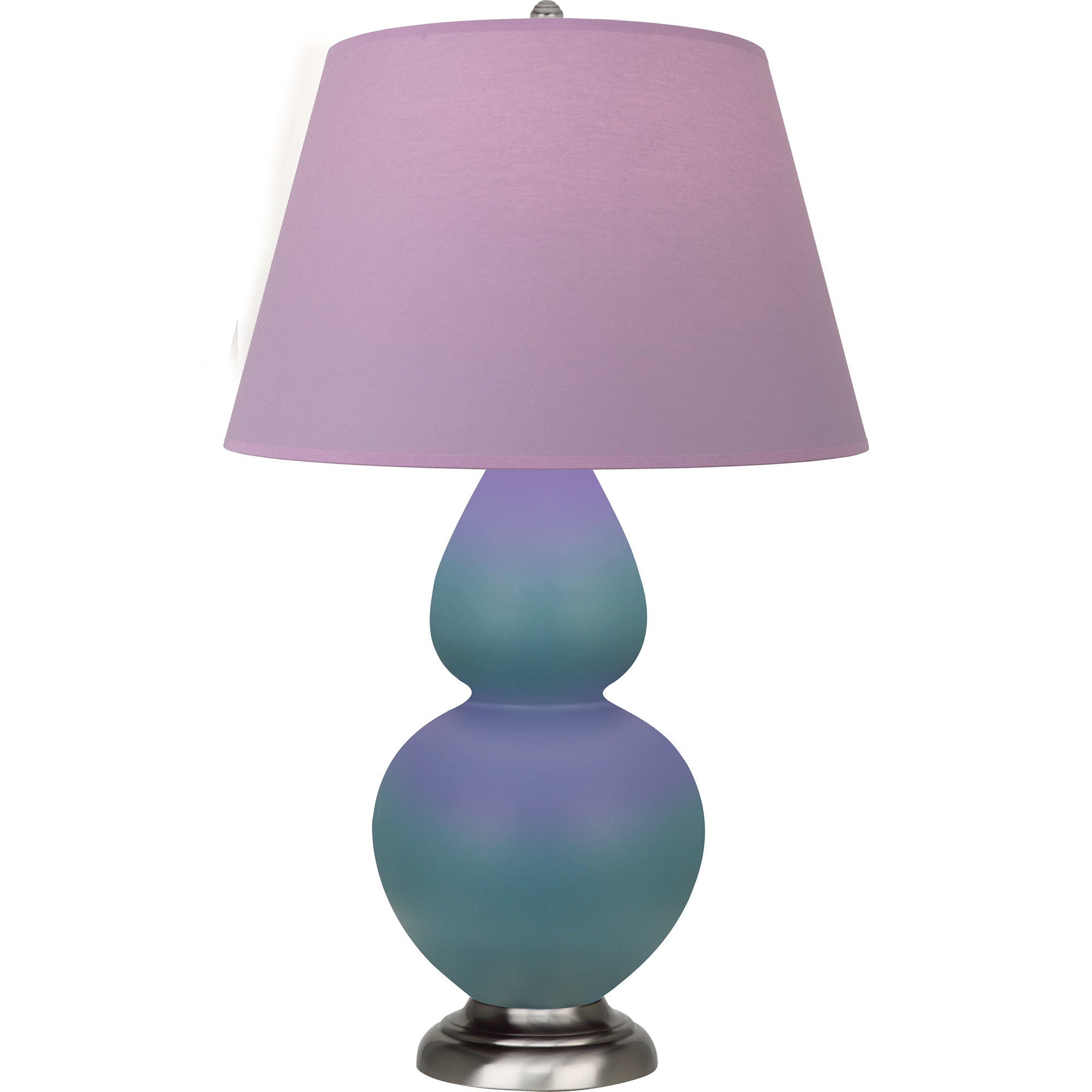 MOB59L | Matte Steel Blue Double Gourd Table Lamp