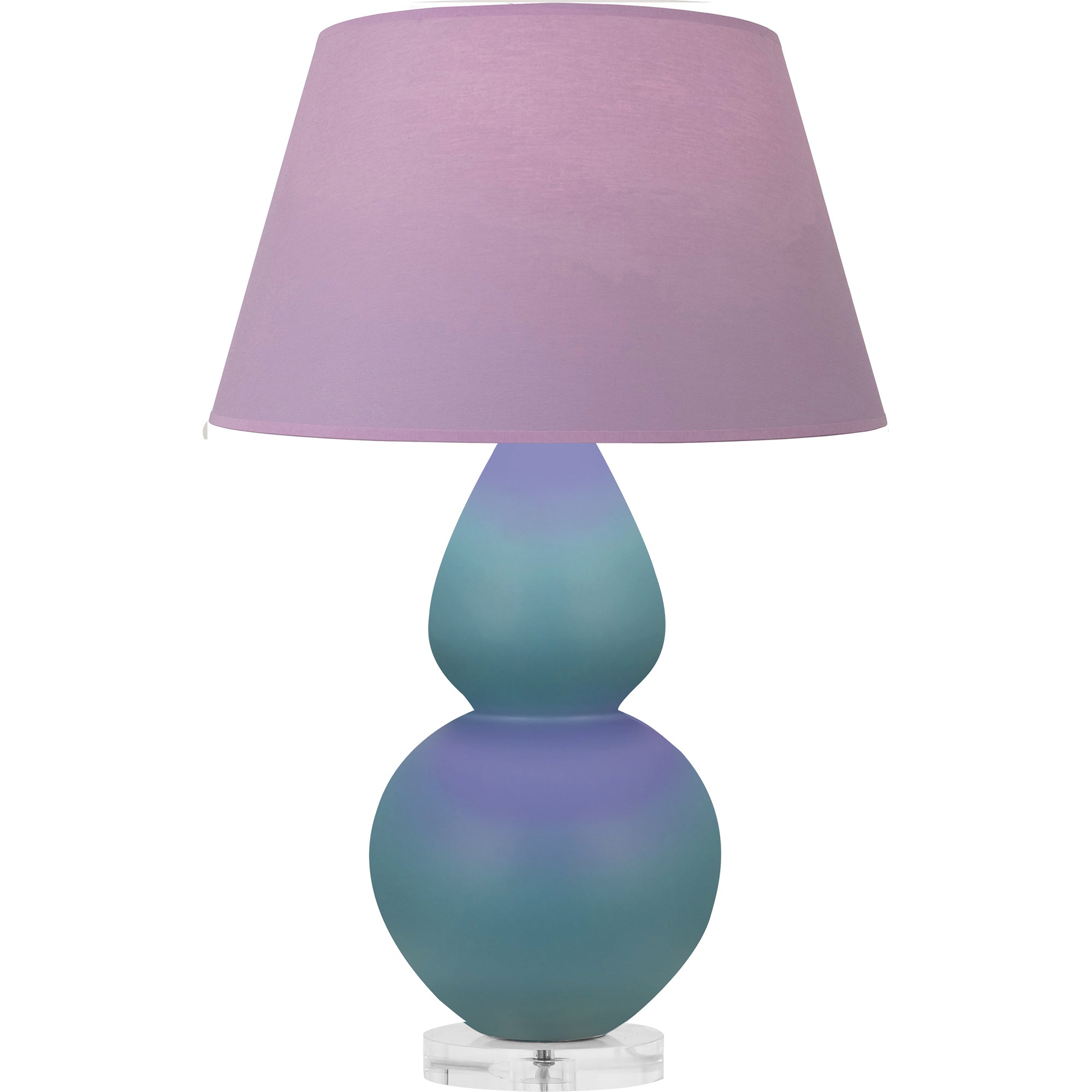 MOB62L | Matte Steel Blue Double Gourd Table Lamp