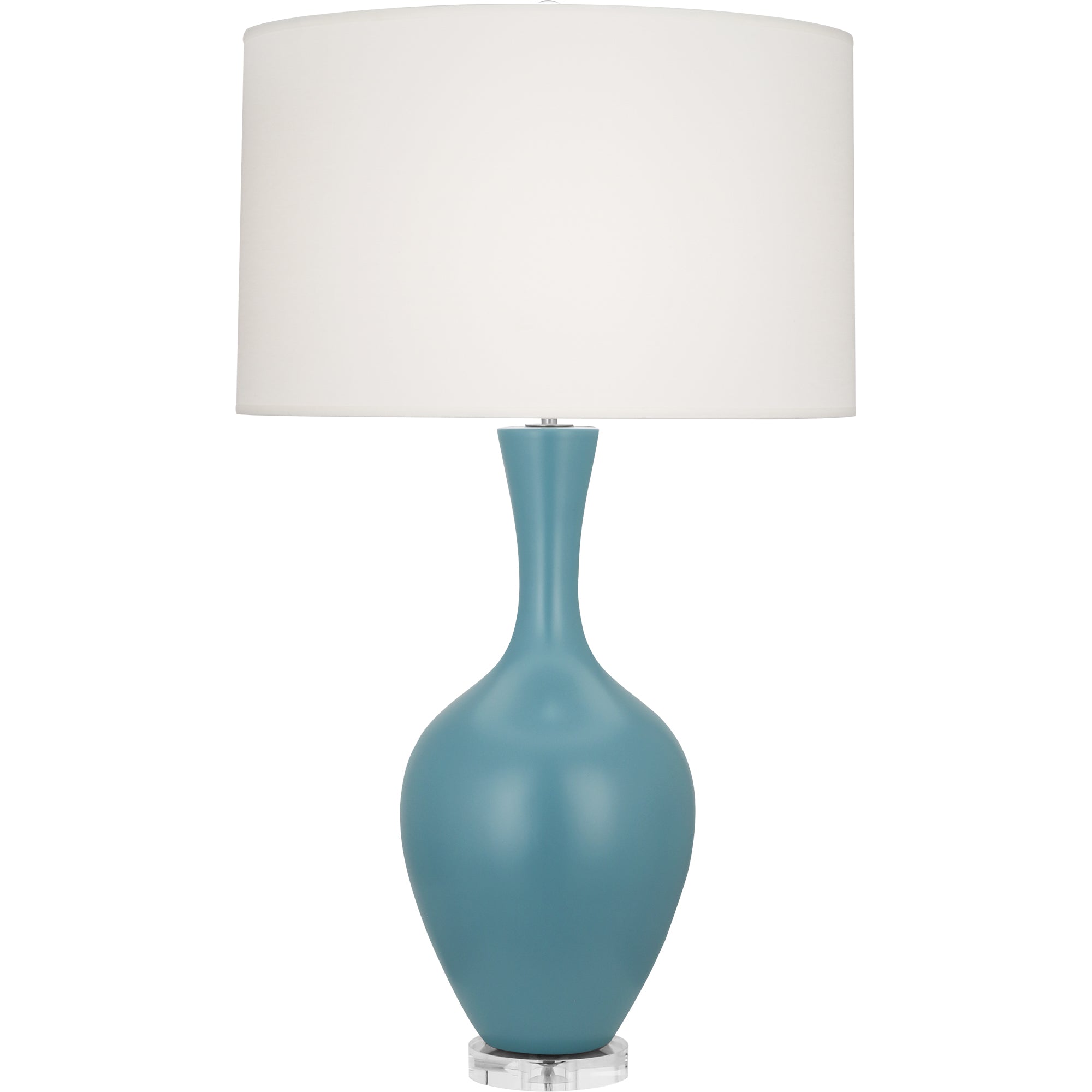 MOB80 | Matte Steel Blue Audrey Table Lamp