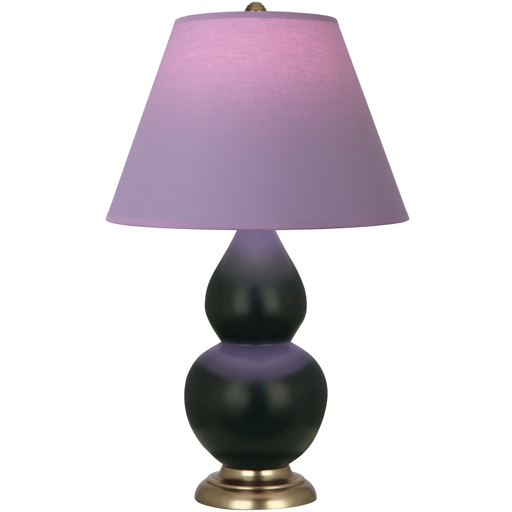 MOS10L | Matte Obsidian Small Double Gourd Accent Lamp