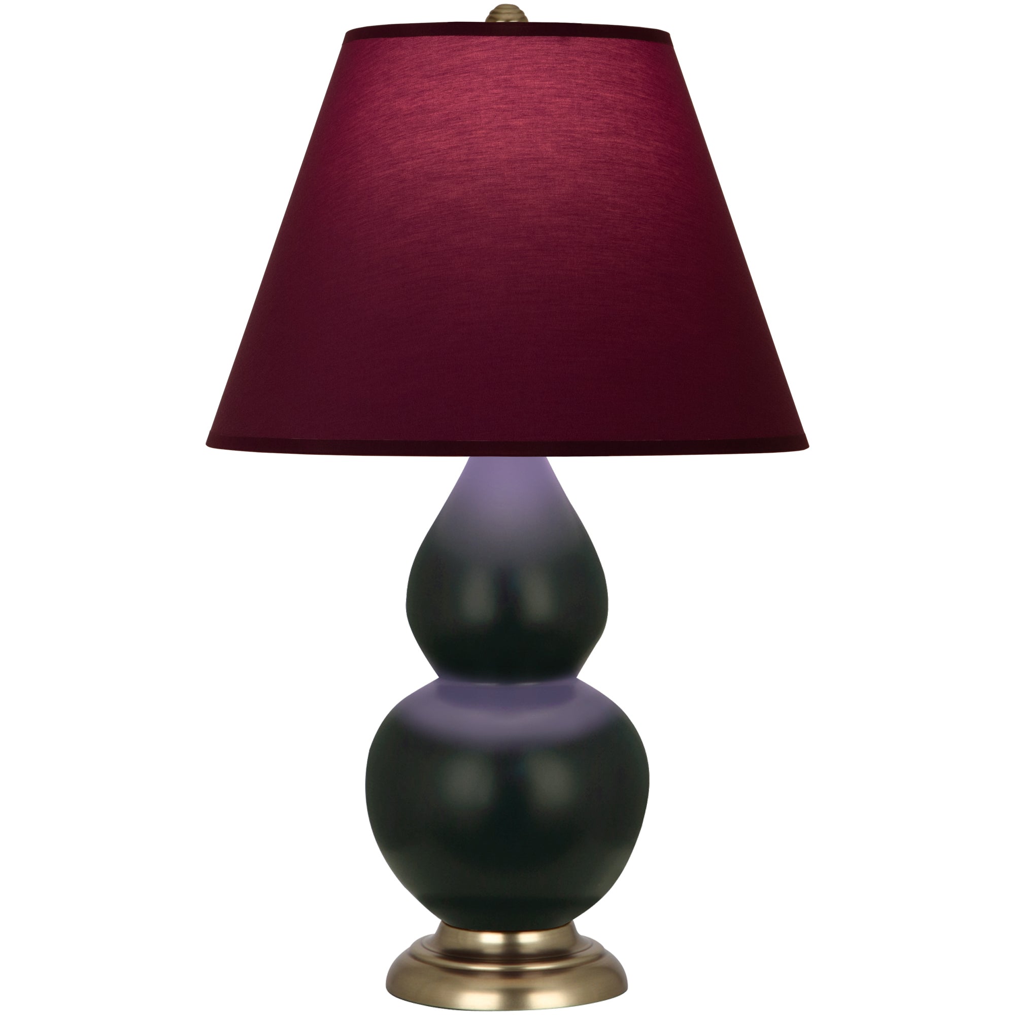 MOS10P | Matte Obsidian Small Double Gourd Accent Lamp