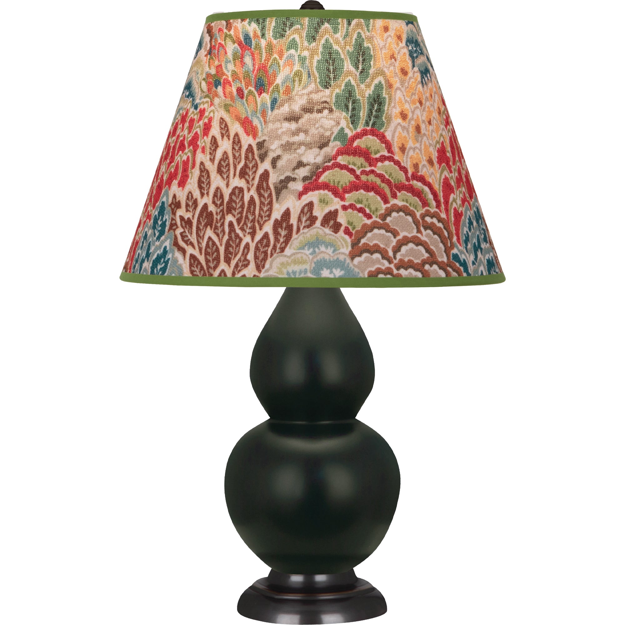 MOS11F | Matte Obsidian Small Double Gourd Accent Lamp