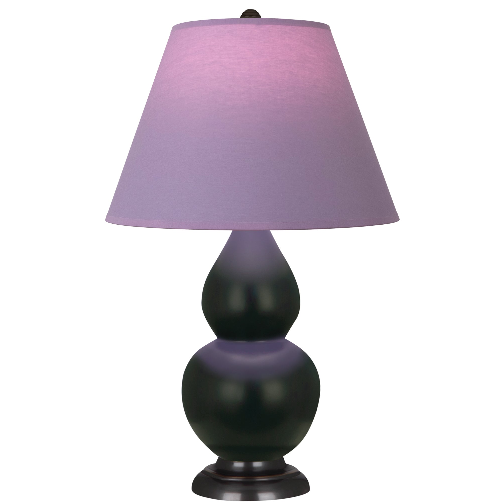 MOS11L | Matte Obsidian Small Double Gourd Accent Lamp