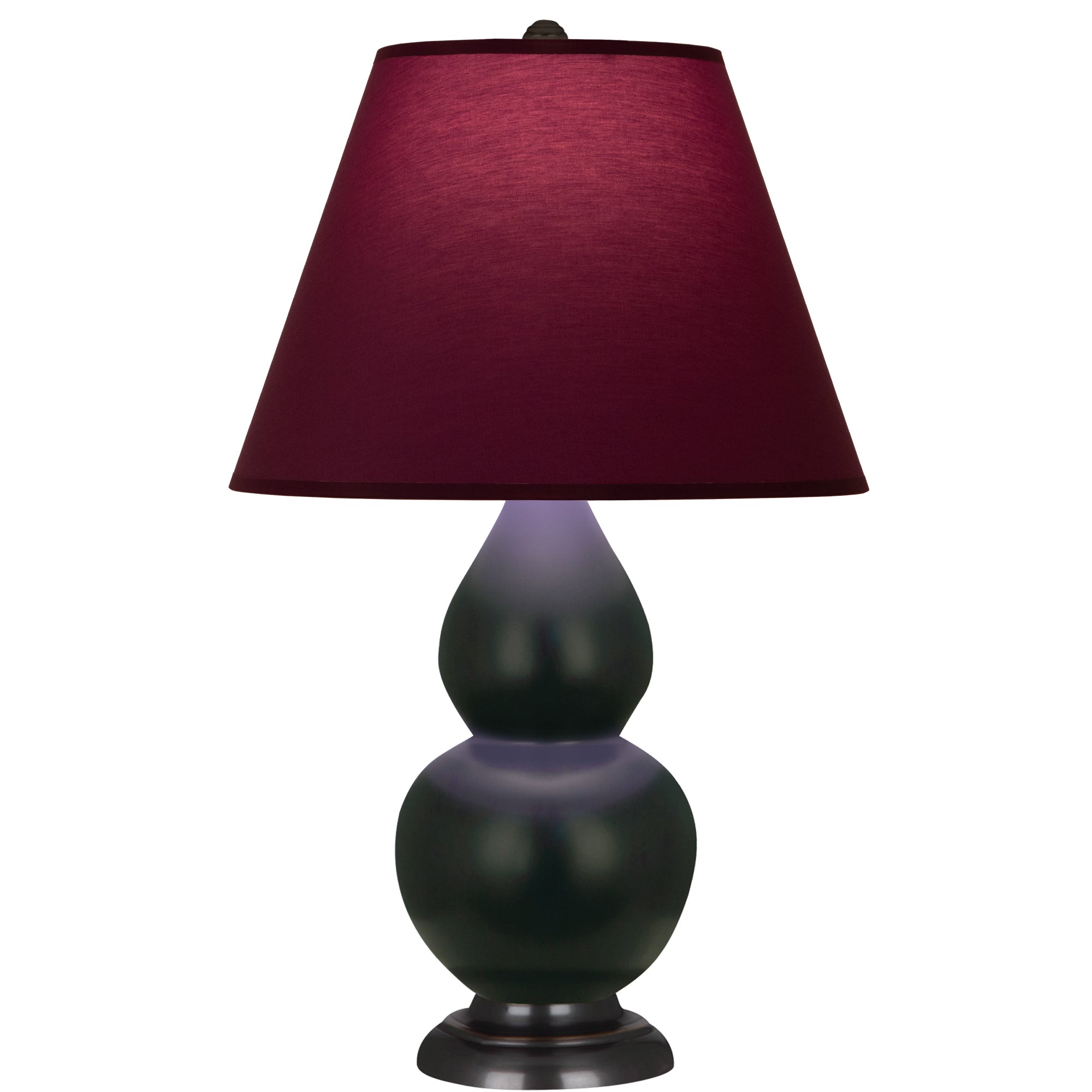 MOS11P | Matte Obsidian Small Double Gourd Accent Lamp