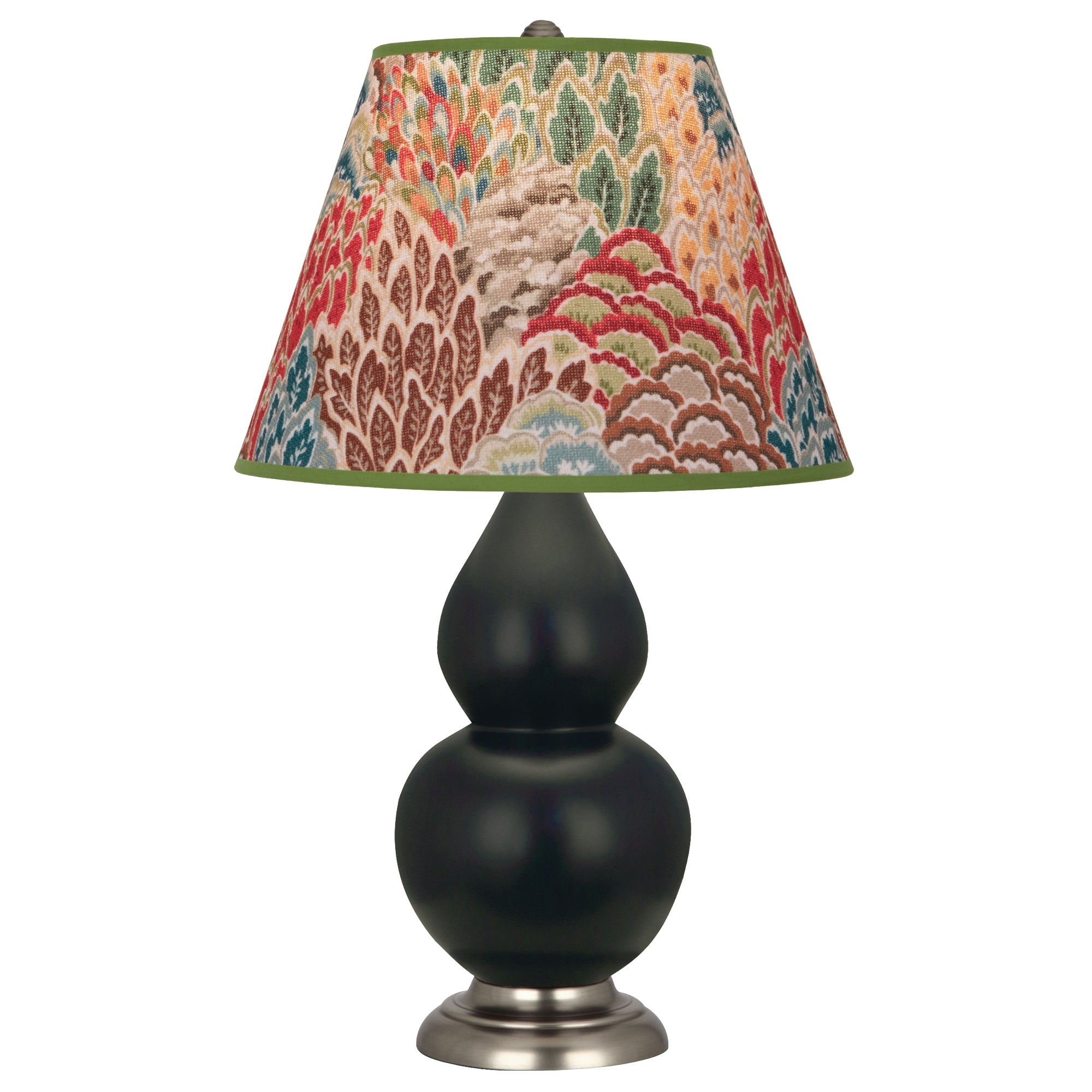 MOS12F | Matte Obsidian Small Double Gourd Accent Lamp