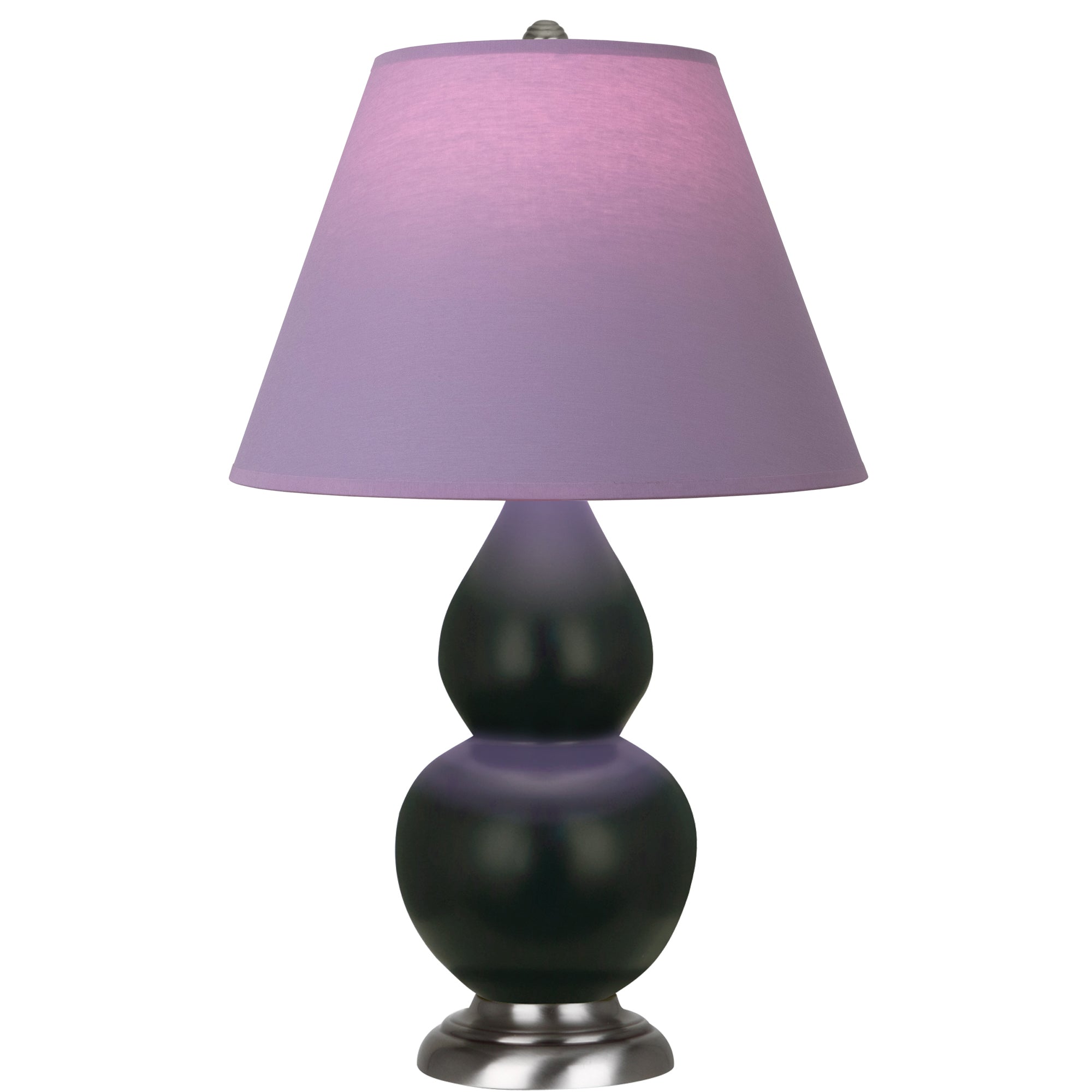 MOS12L | Matte Obsidian Small Double Gourd Accent Lamp