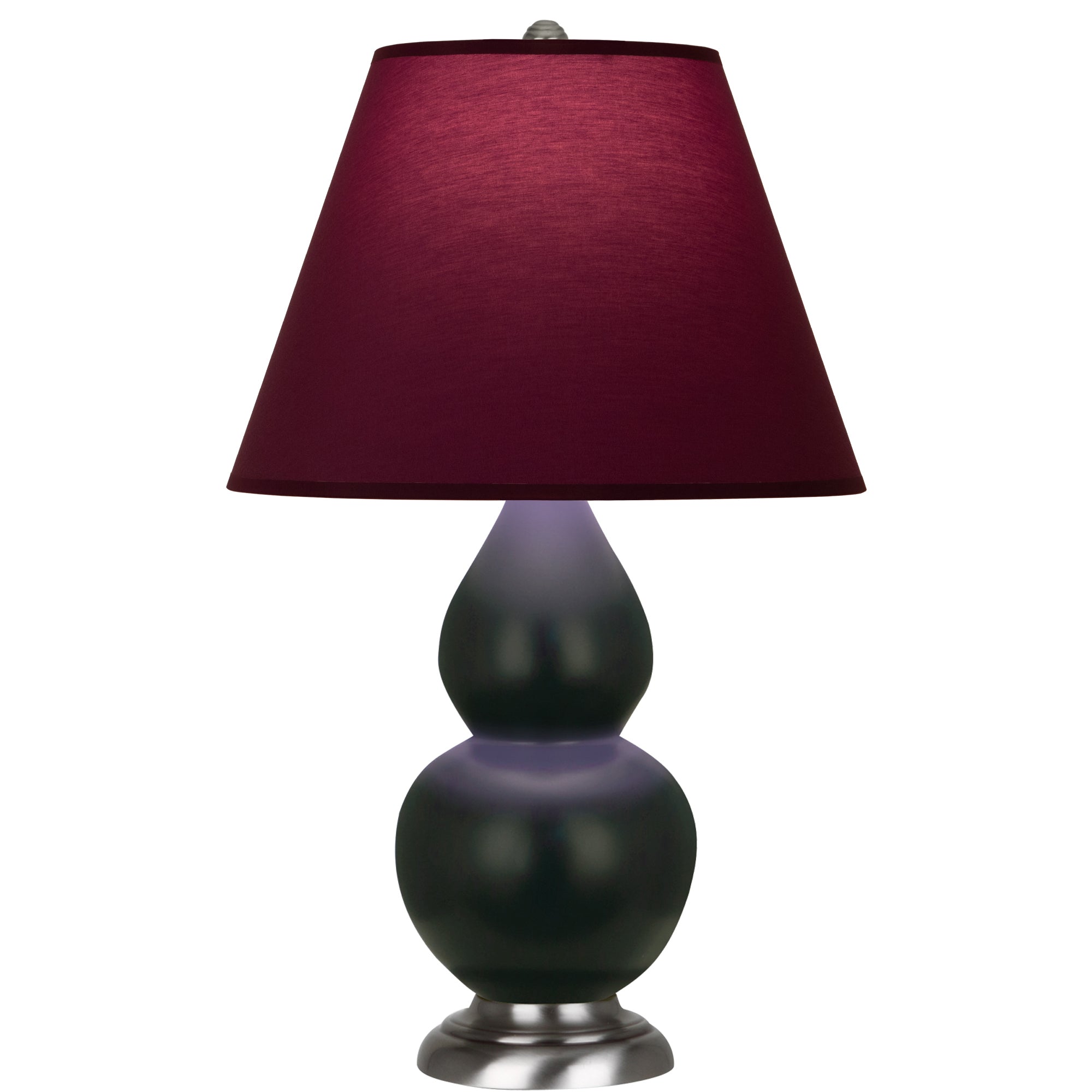 MOS12P | Matte Obsidian Small Double Gourd Accent Lamp