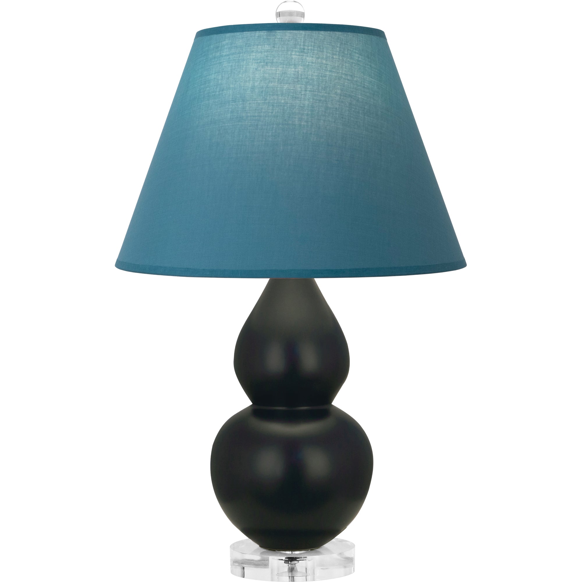 MOS13B | Matte Obsidian Small Double Gourd Accent Lamp