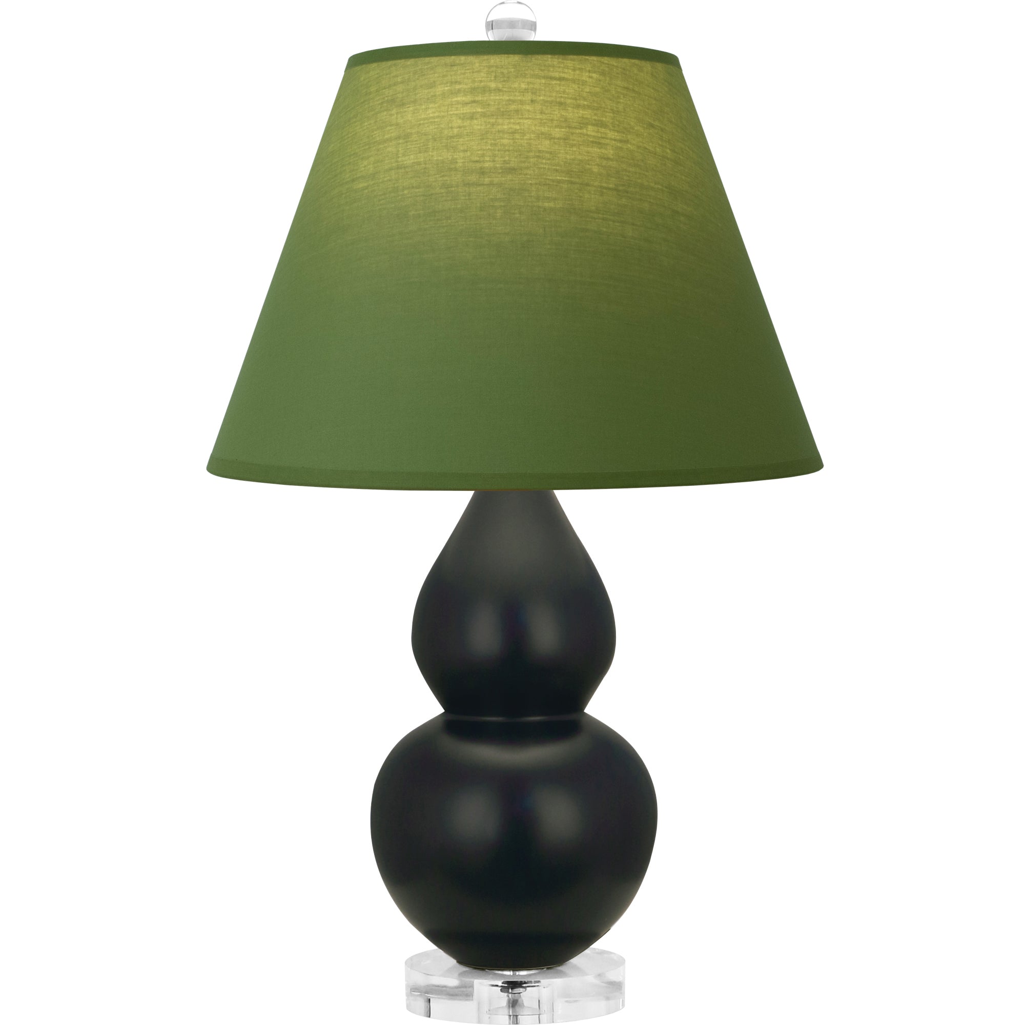 MOS13G | Matte Obsidian Small Double Gourd Accent Lamp