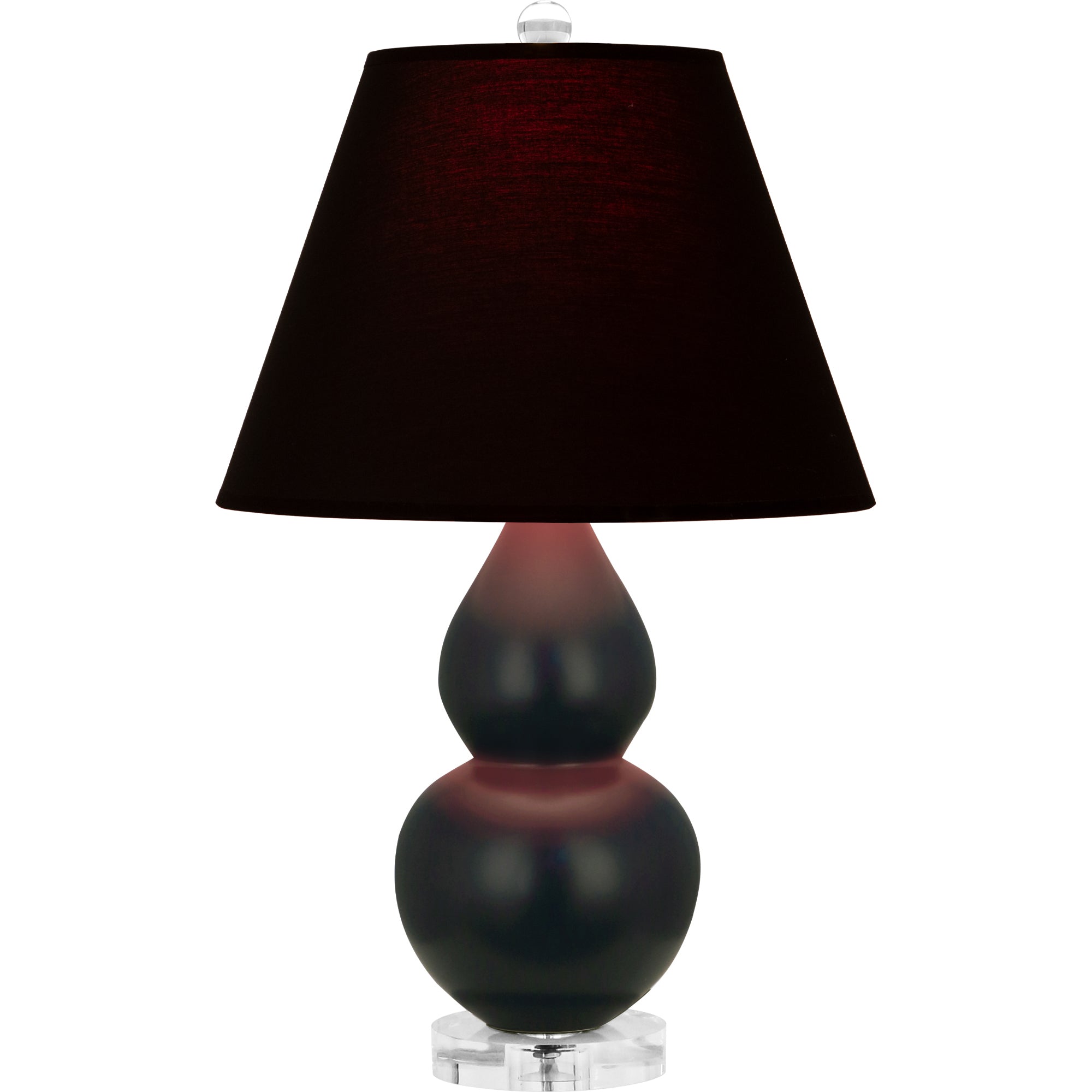 MOS13K | Matte Obsidian Small Double Gourd Accent Lamp