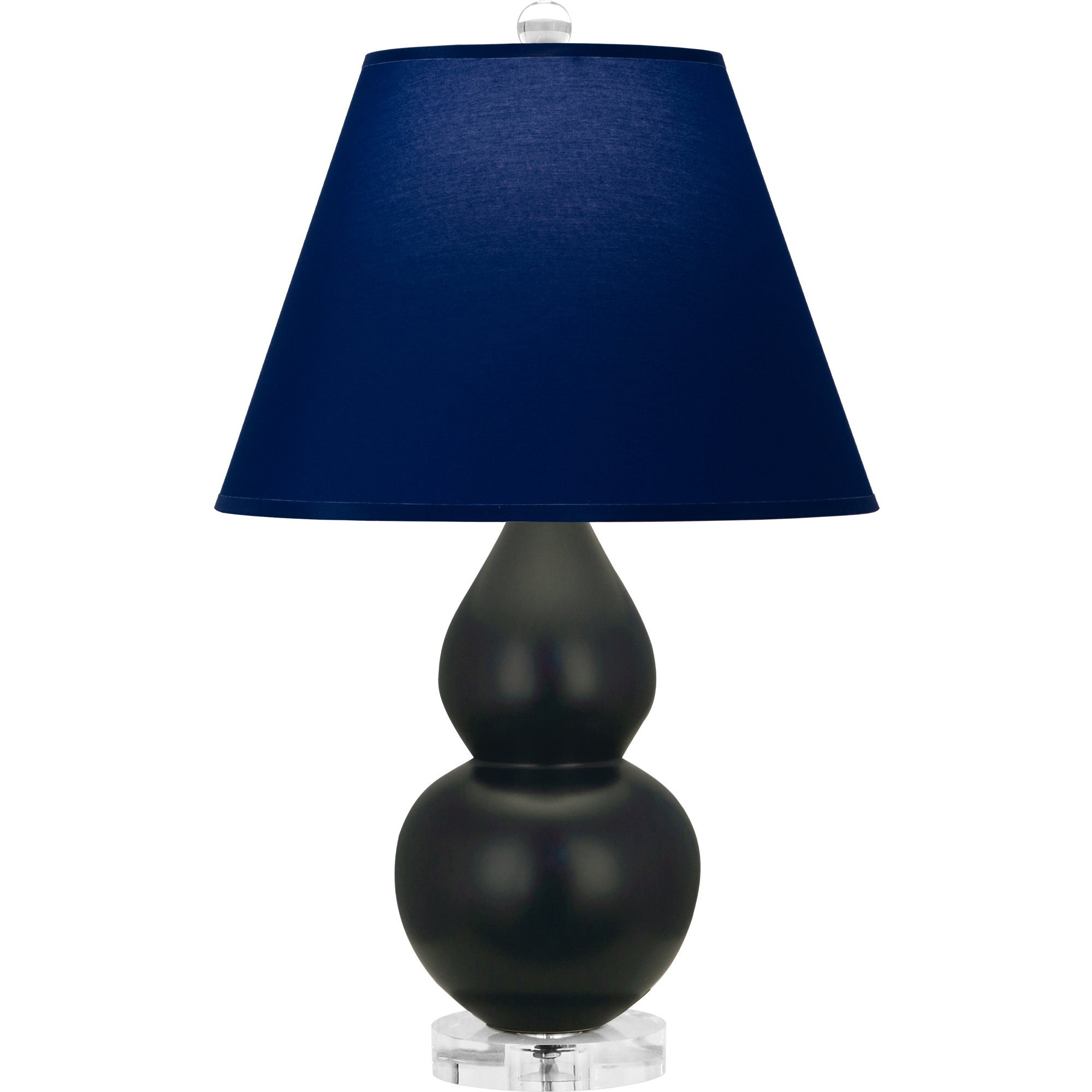 MOS13N | Matte Obsidian Small Double Gourd Accent Lamp