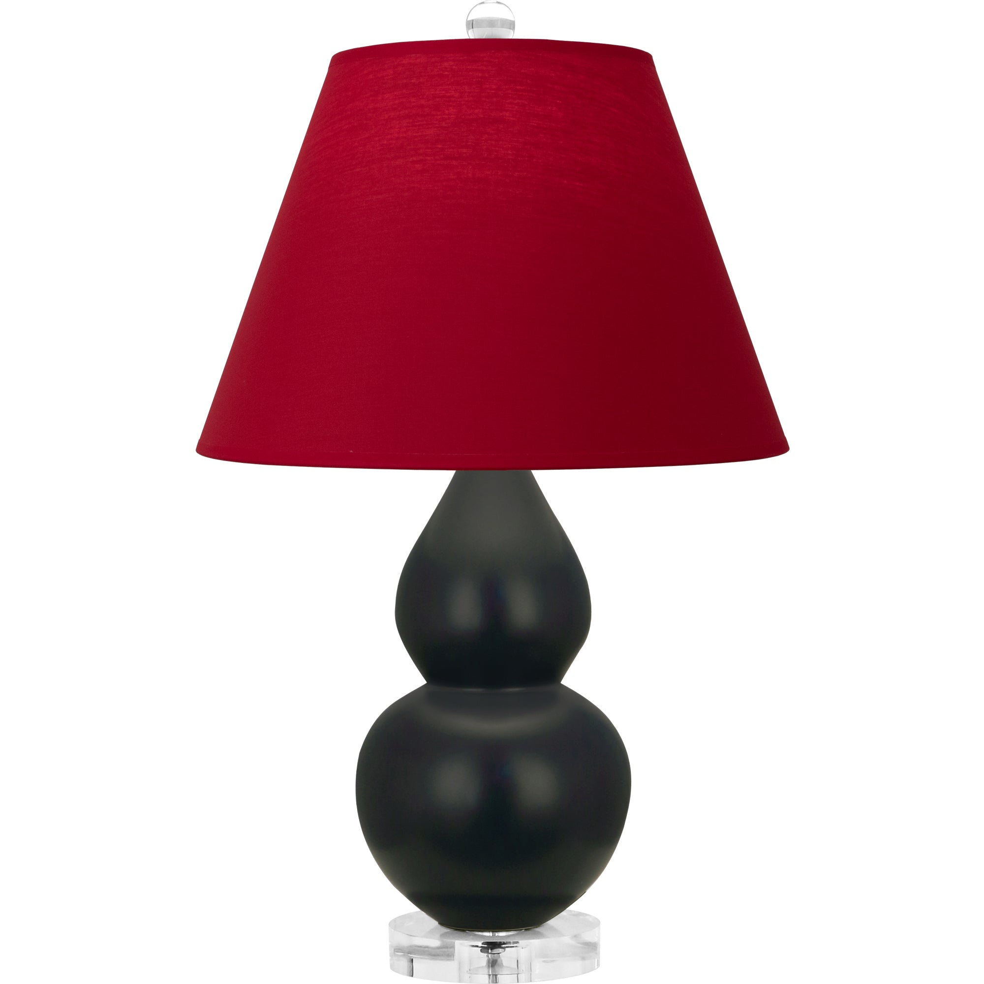 MOS13R | Matte Obsidian Small Double Gourd Accent Lamp