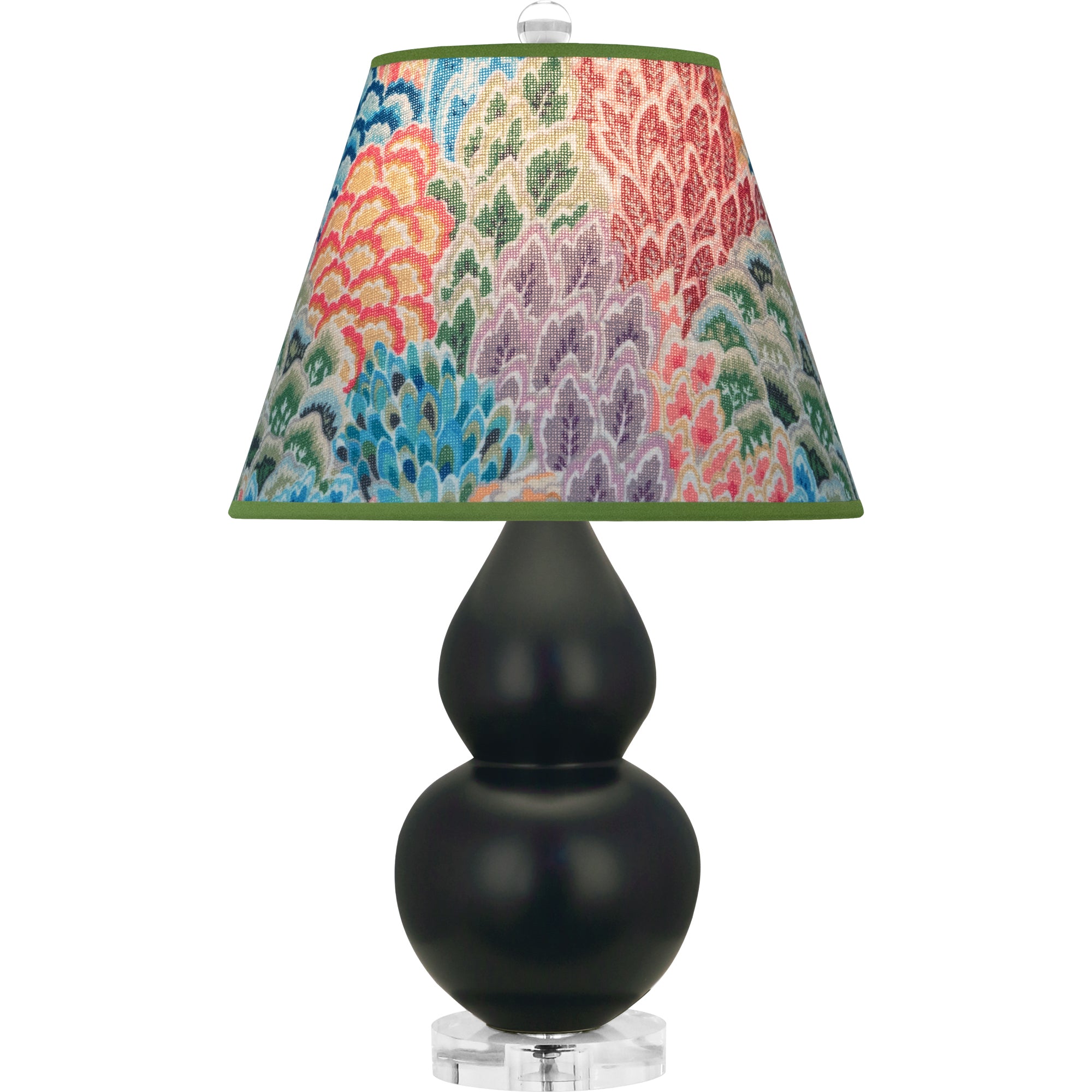 MOS13S | Matte Obsidian Small Double Gourd Accent Lamp