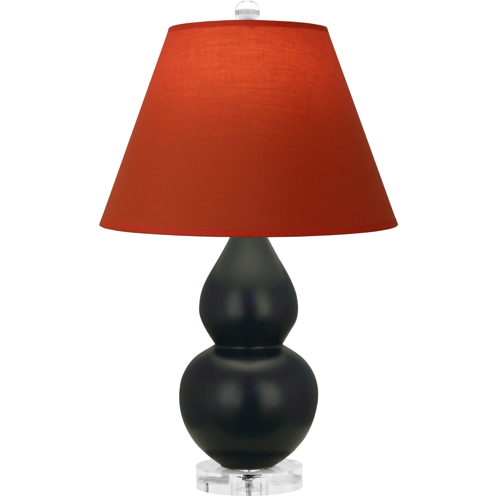 MOS13T | Matte Obsidian Small Double Gourd Accent Lamp