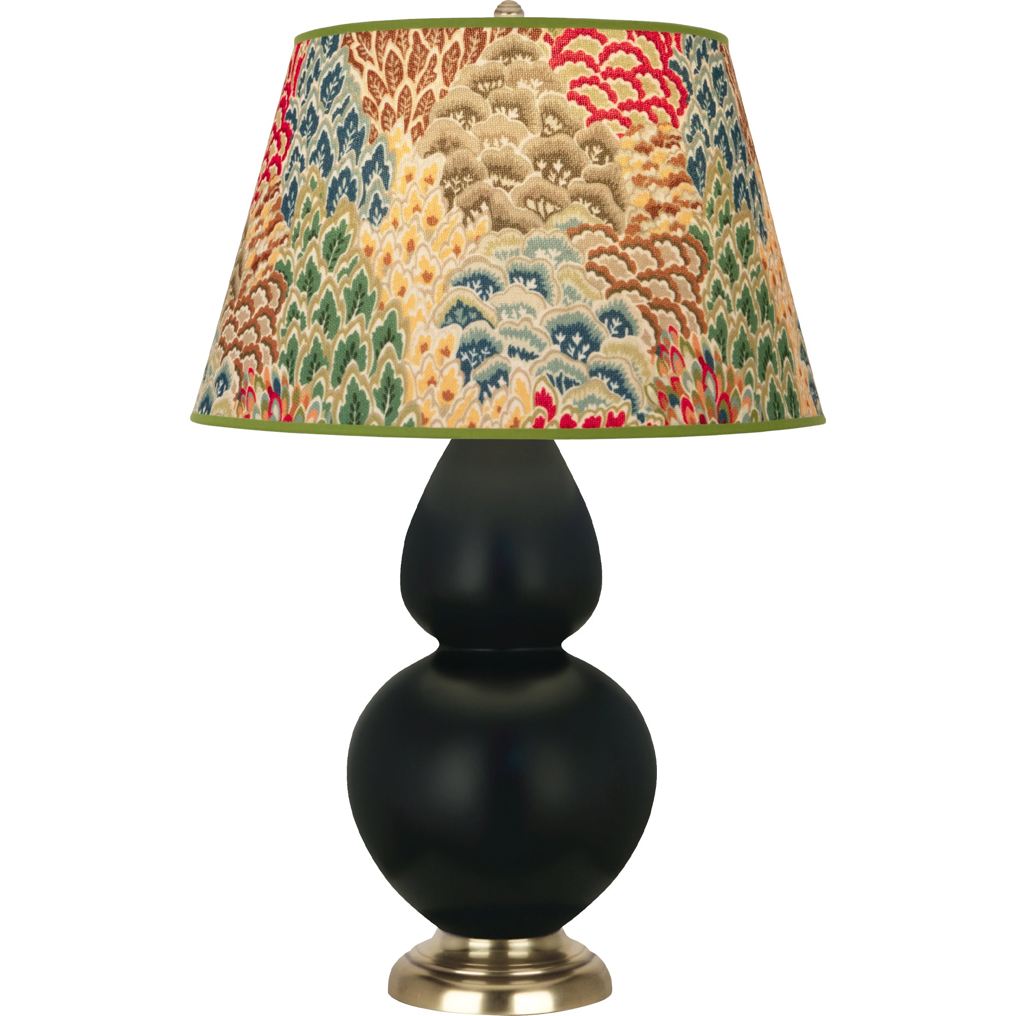 MOS20F | Matte Obsidian Double Gourd Table Lamp