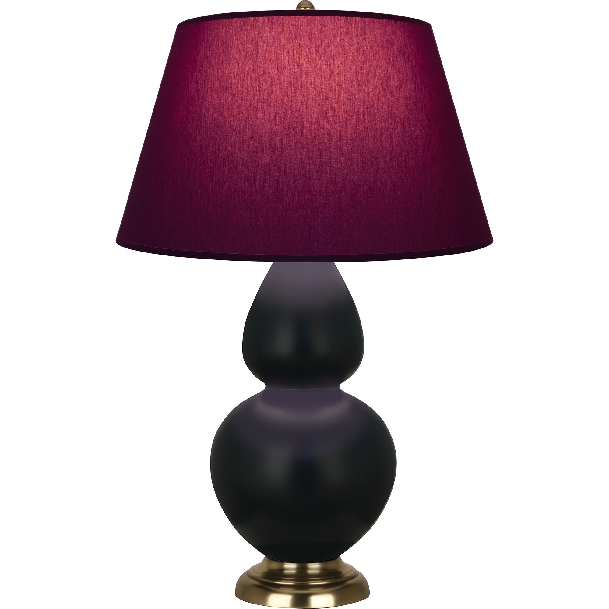 MOS20P | Matte Obsidian Double Gourd Table Lamp