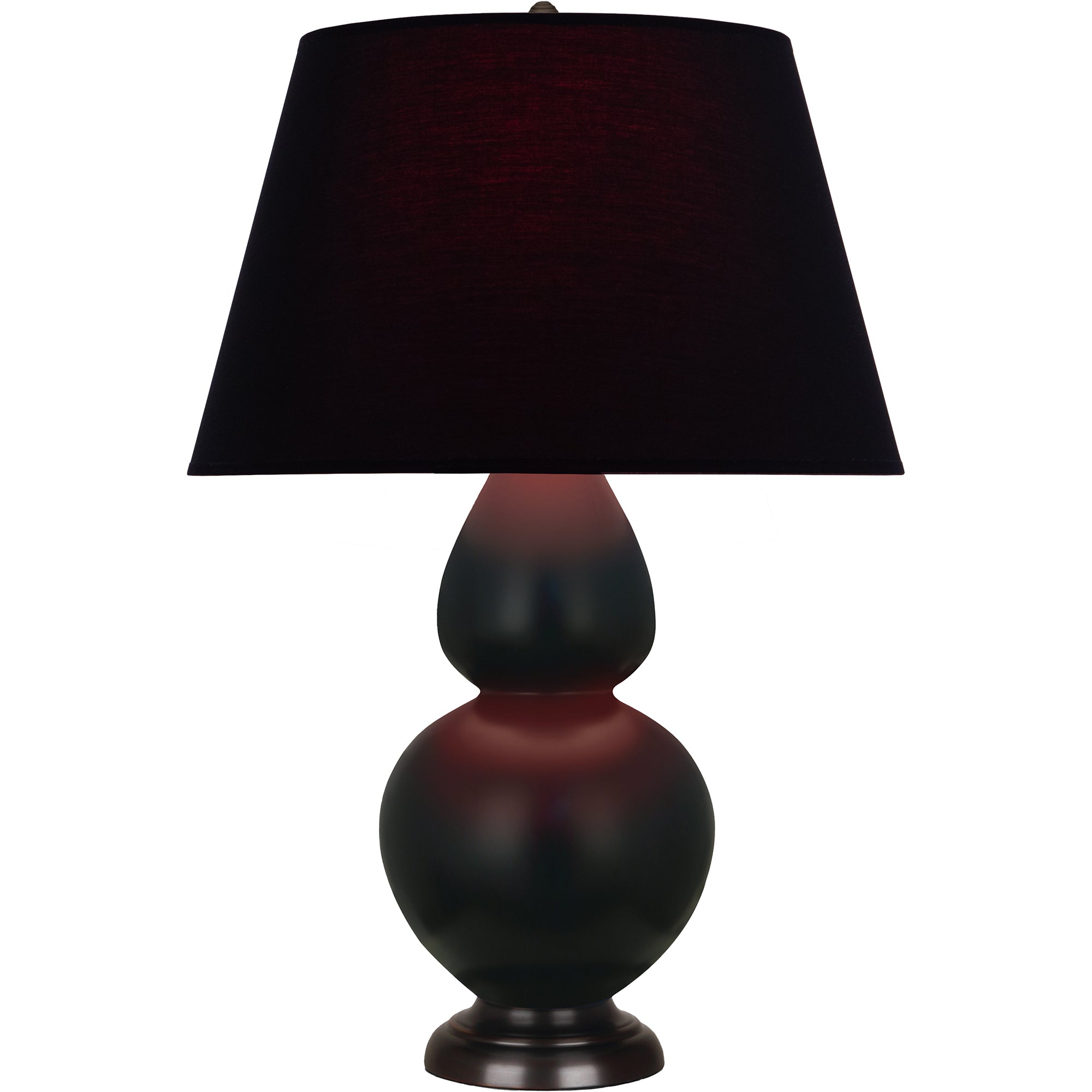 MOS21K | Matte Obsidian Double Gourd Table Lamp