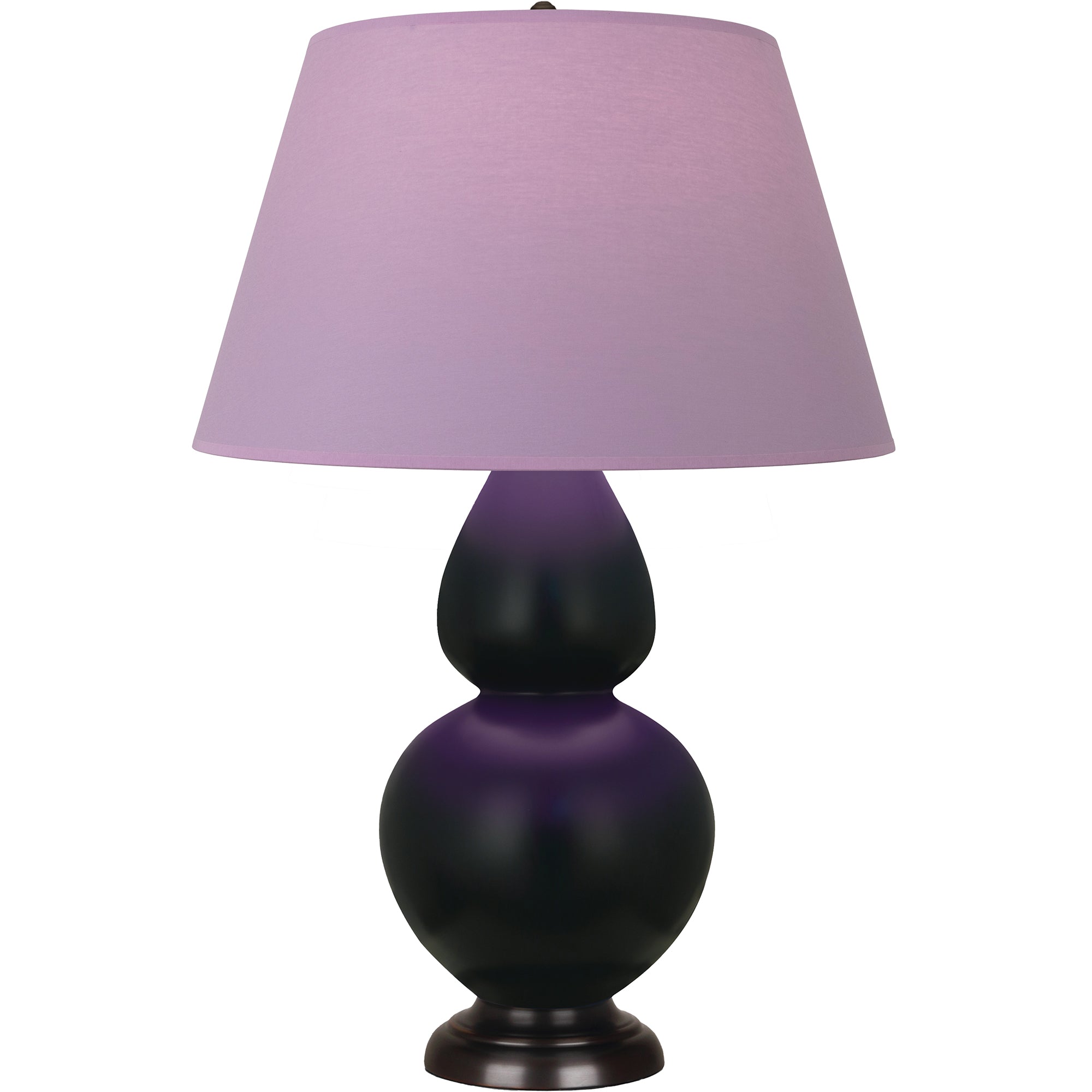 MOS21L | Matte Obsidian Double Gourd Table Lamp