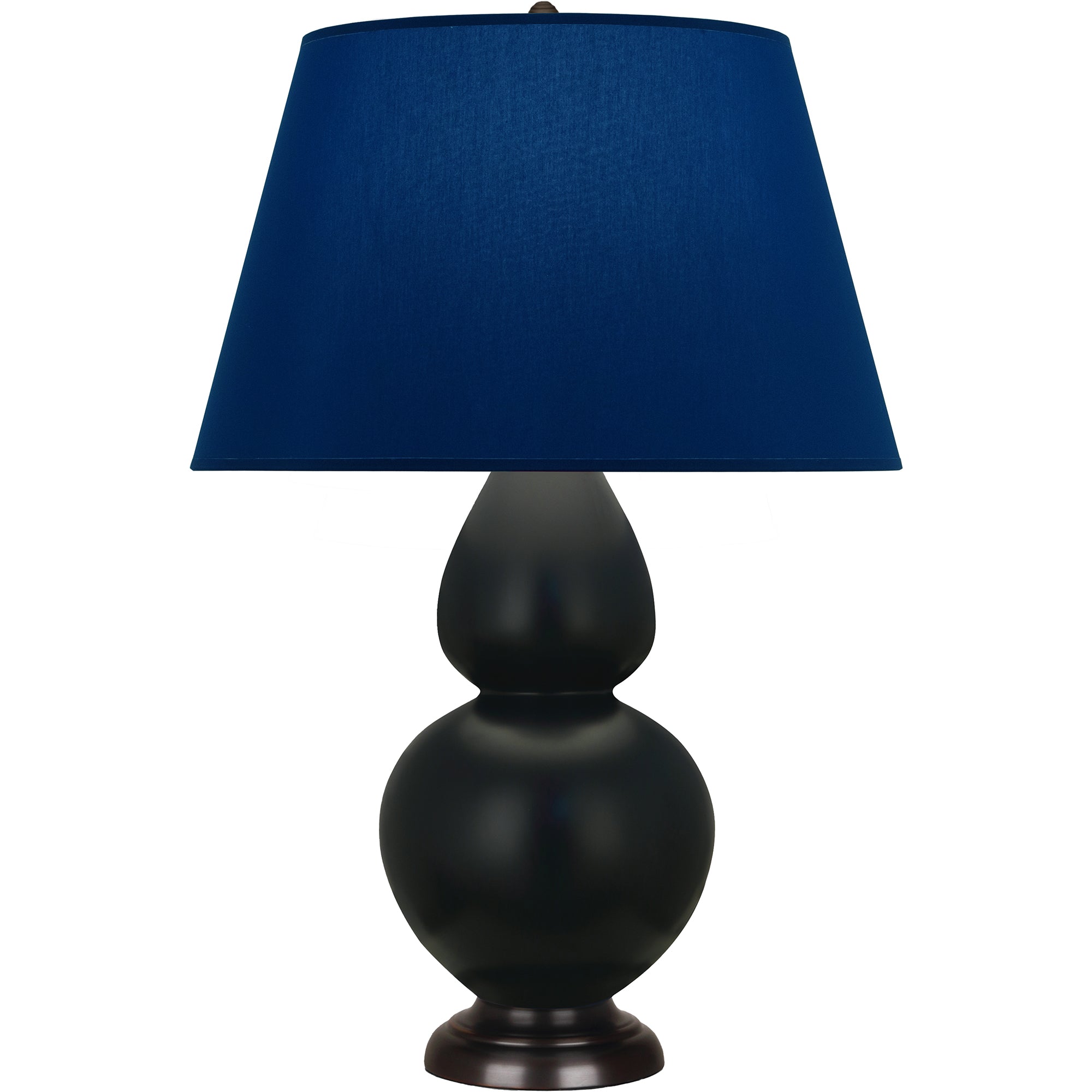 MOS21N | Matte Obsidian Double Gourd Table Lamp