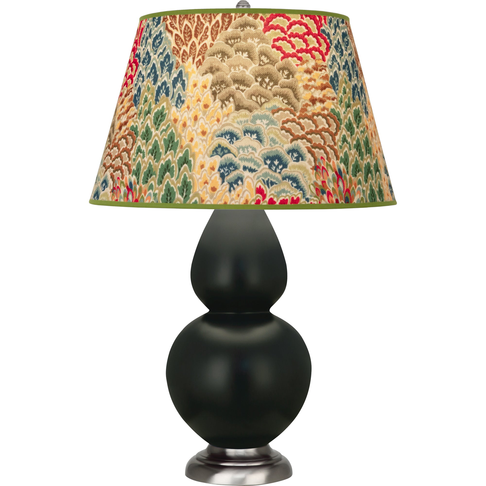 MOS22F | Matte Obsidian Double Gourd Table Lamp