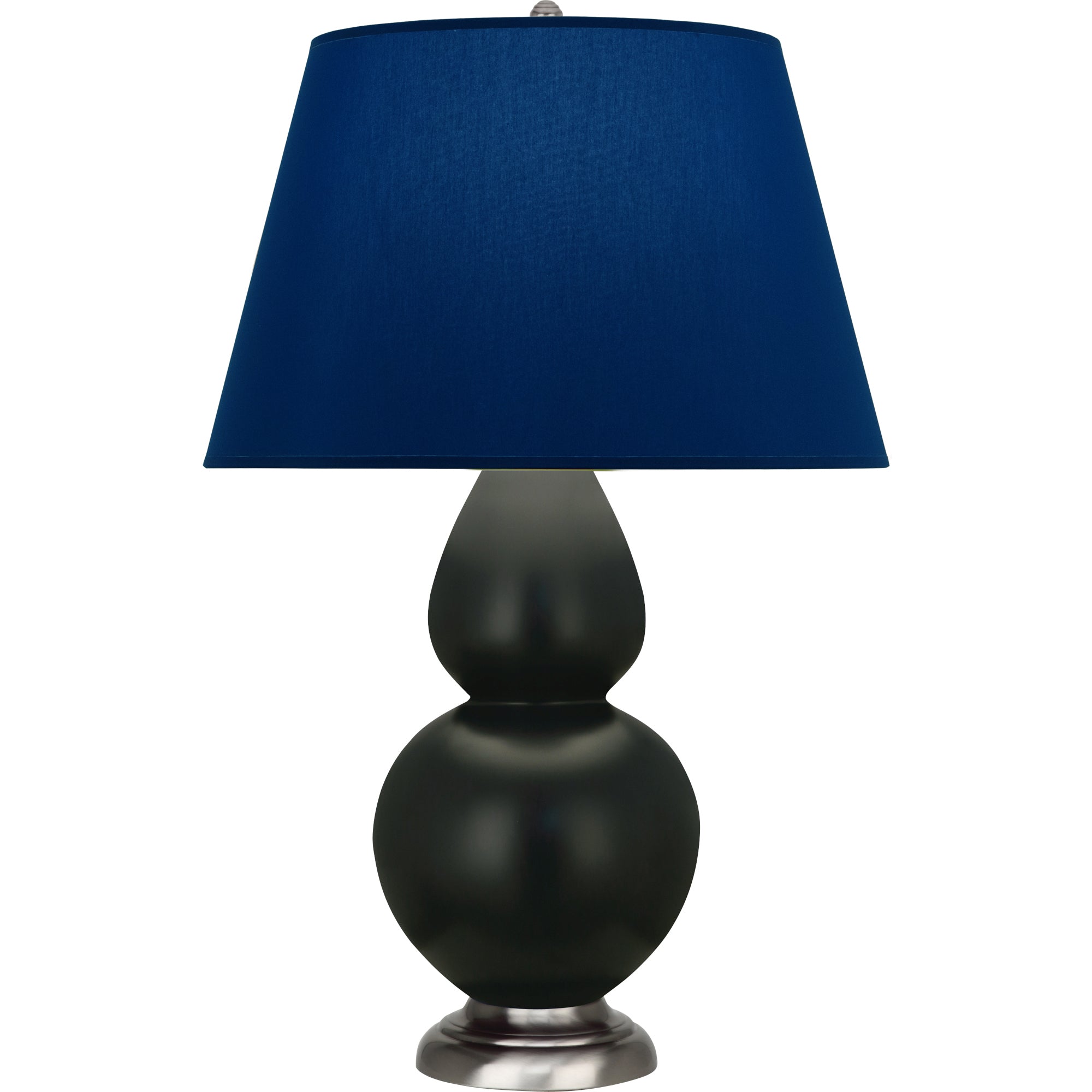 MOS22N | Matte Obsidian Double Gourd Table Lamp