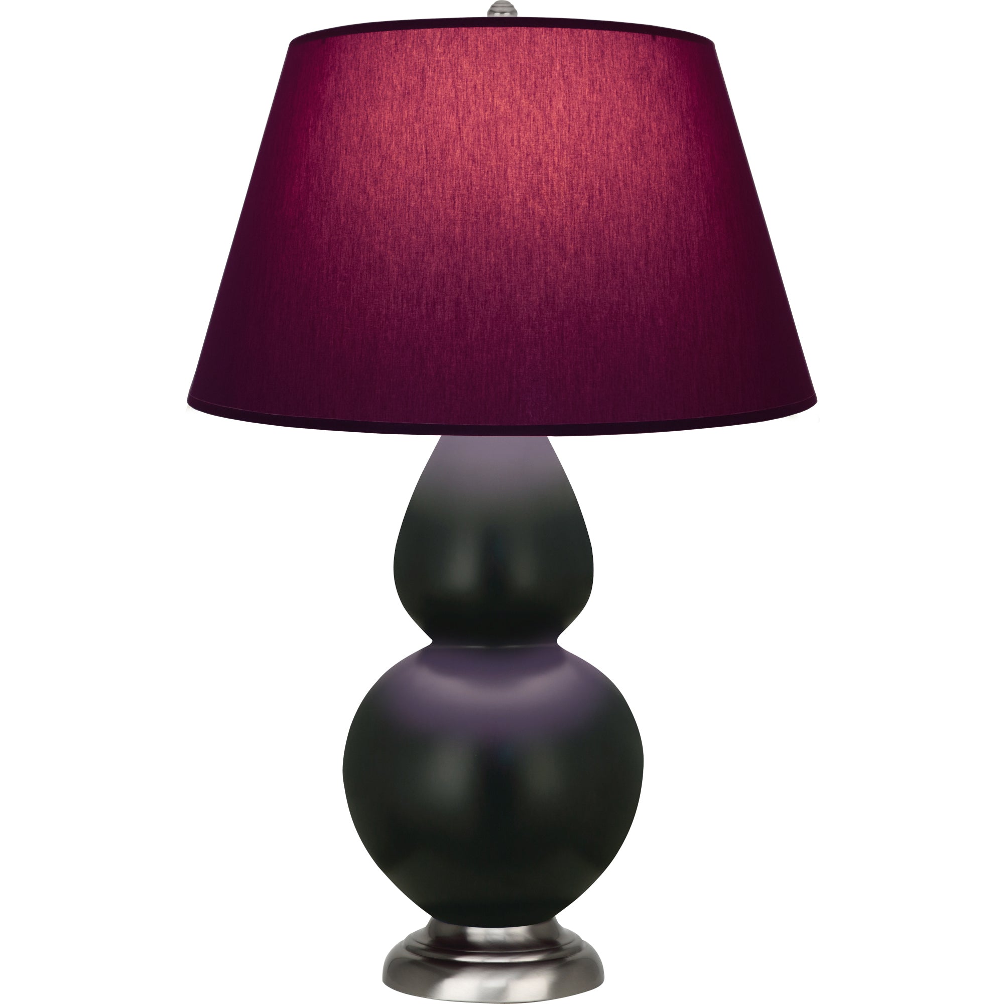MOS22P | Matte Obsidian Double Gourd Table Lamp