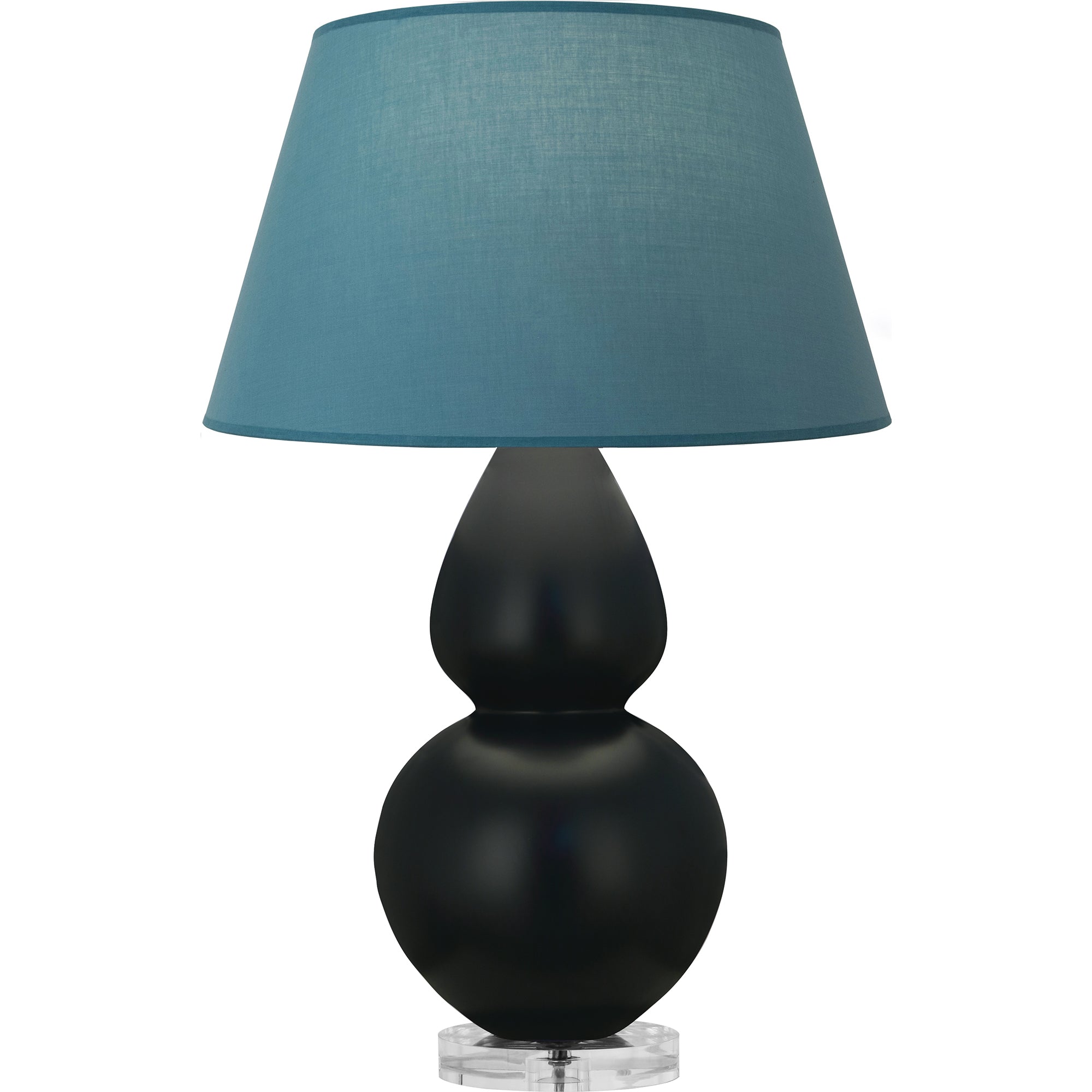 MOS23B | Matte Obsidian Double Gourd Table Lamp