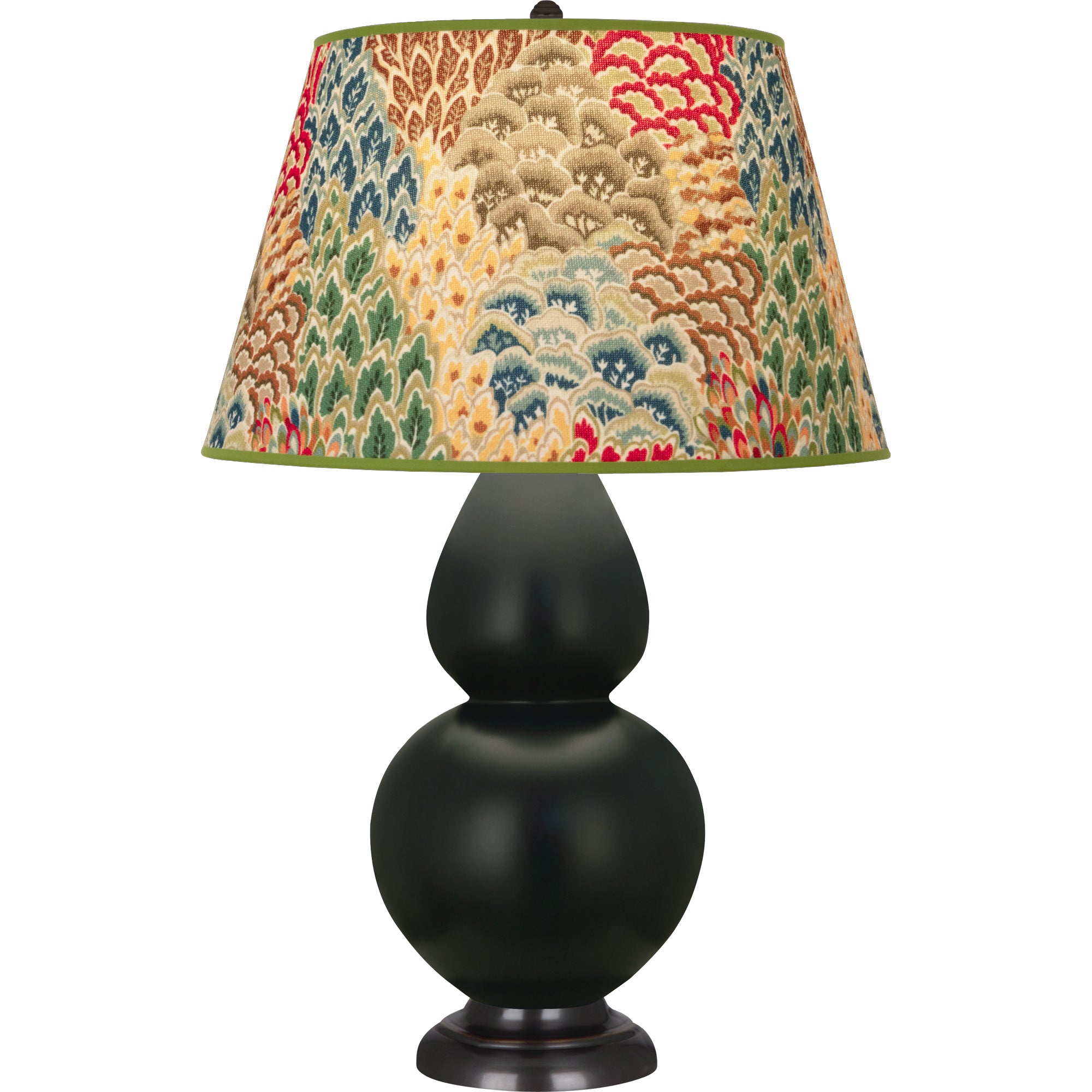 MOS23F | Matte Obsidian Double Gourd Table Lamp