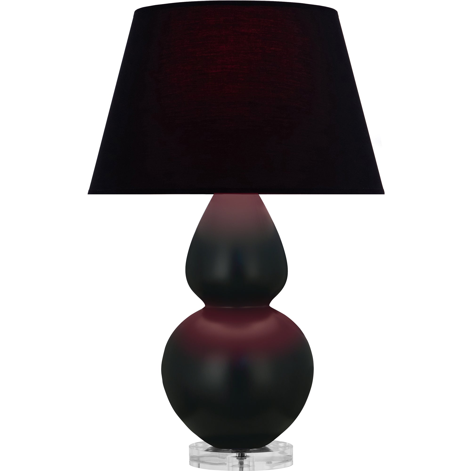MOS23K | Matte Obsidian Double Gourd Table Lamp