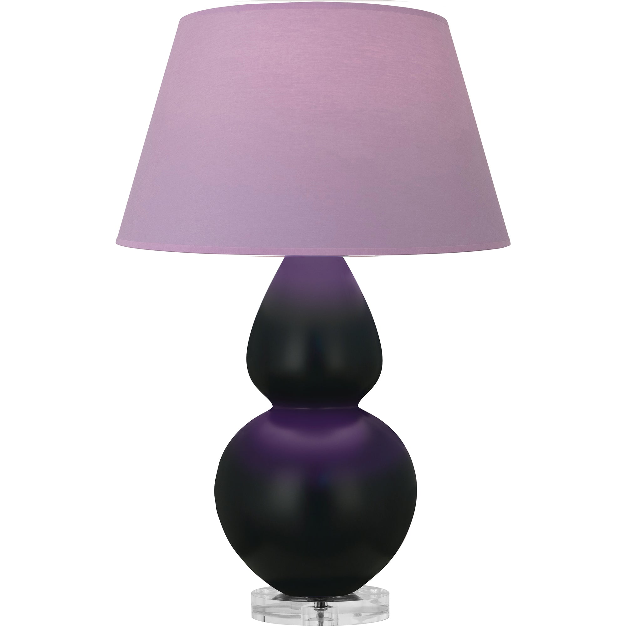 MOS23L | Matte Obsidian Double Gourd Table Lamp