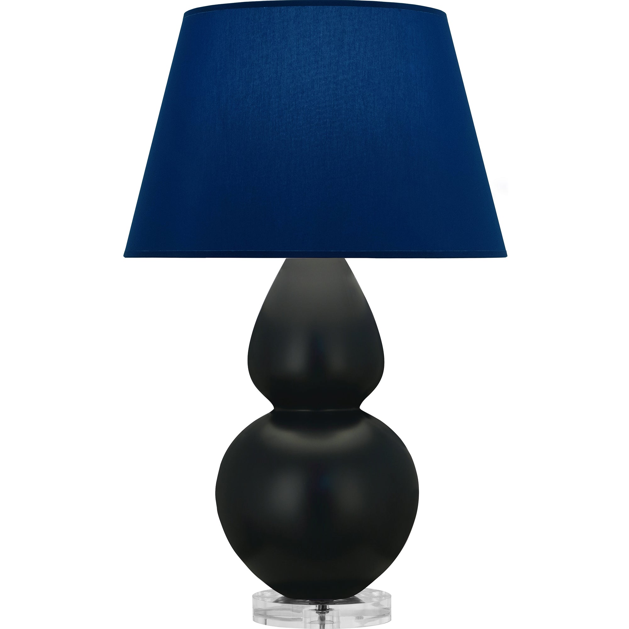 MOS23N | Matte Obsidian Double Gourd Table Lamp
