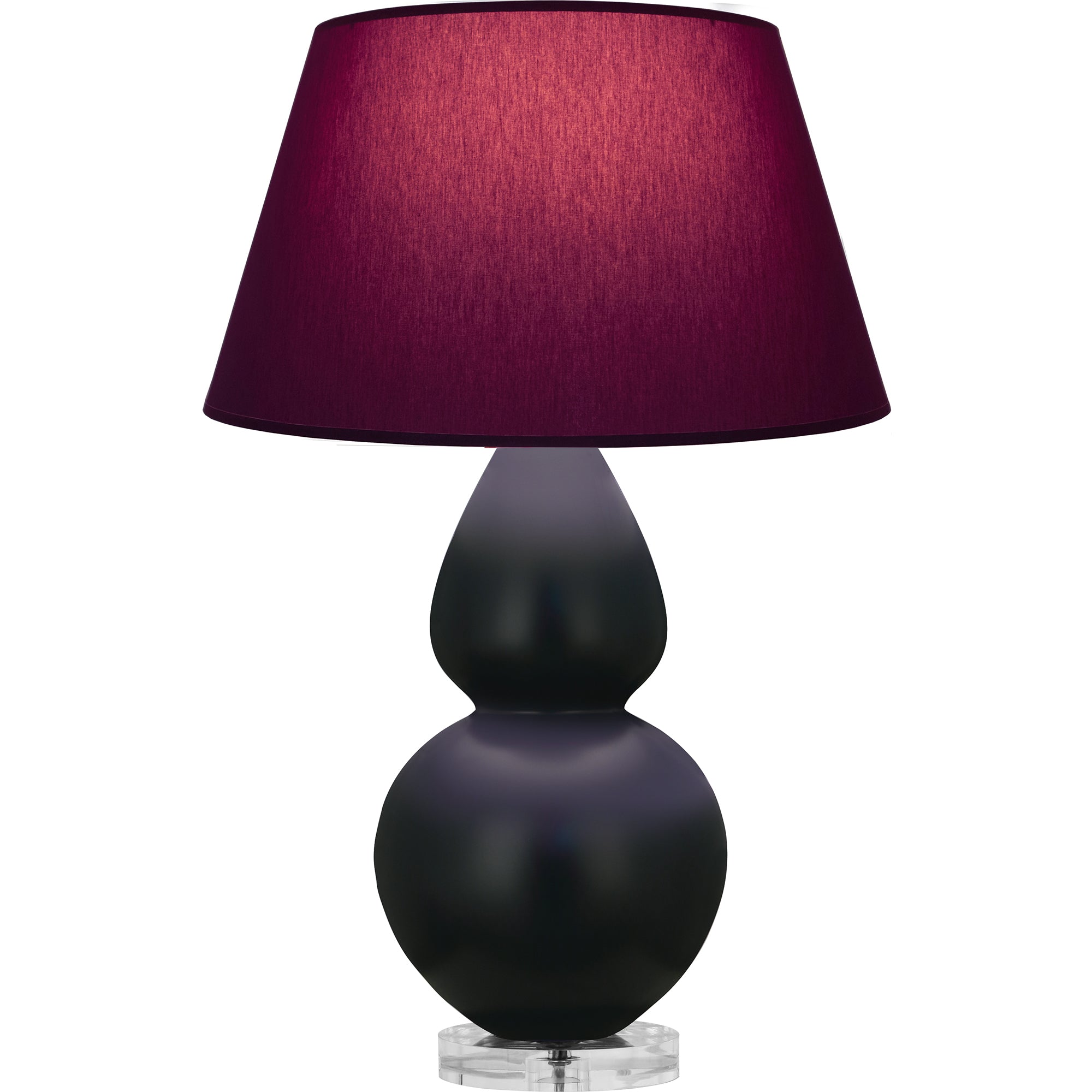 MOS23P | Matte Obsidian Double Gourd Table Lamp
