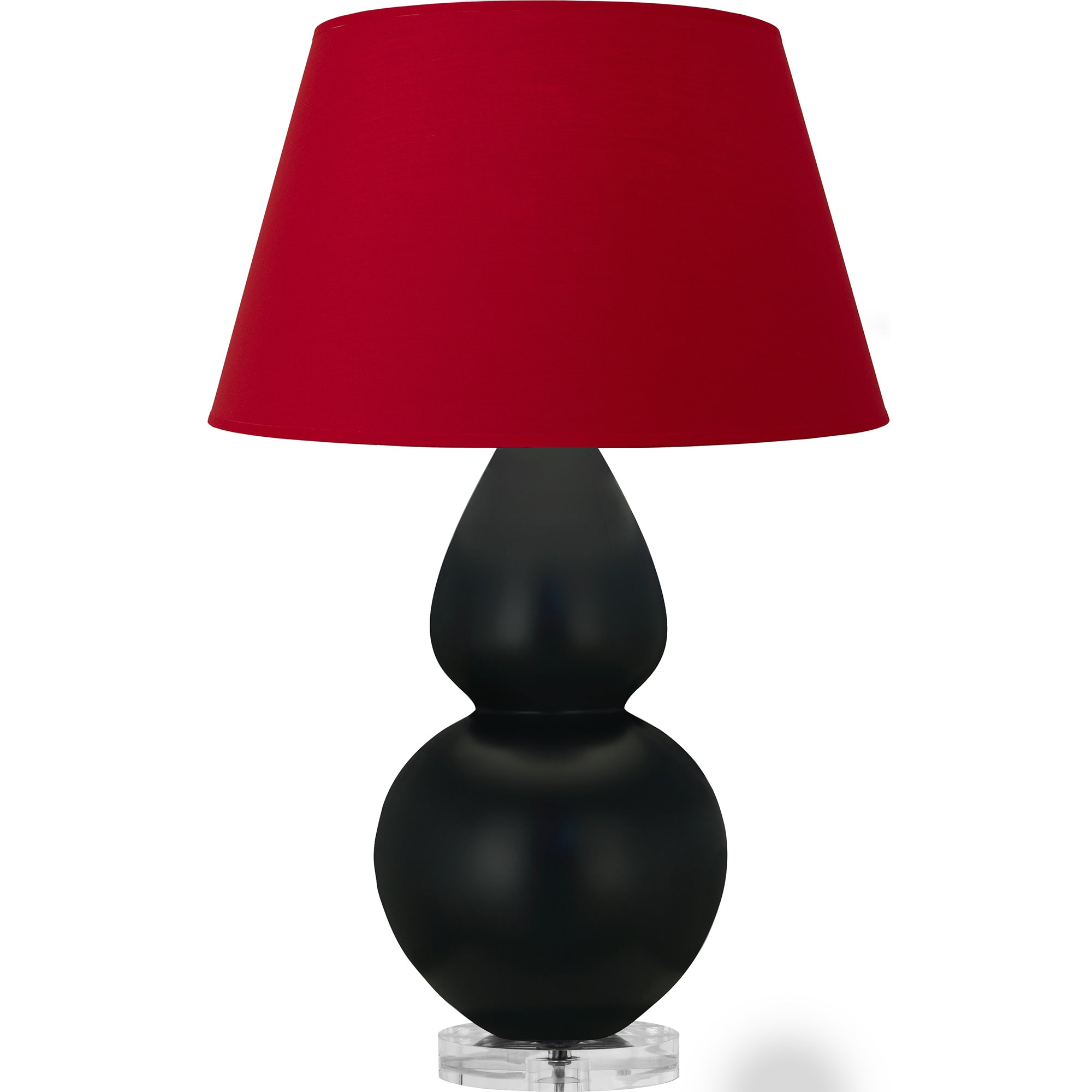 MOS23R | Matte Obsidian Double Gourd Table Lamp
