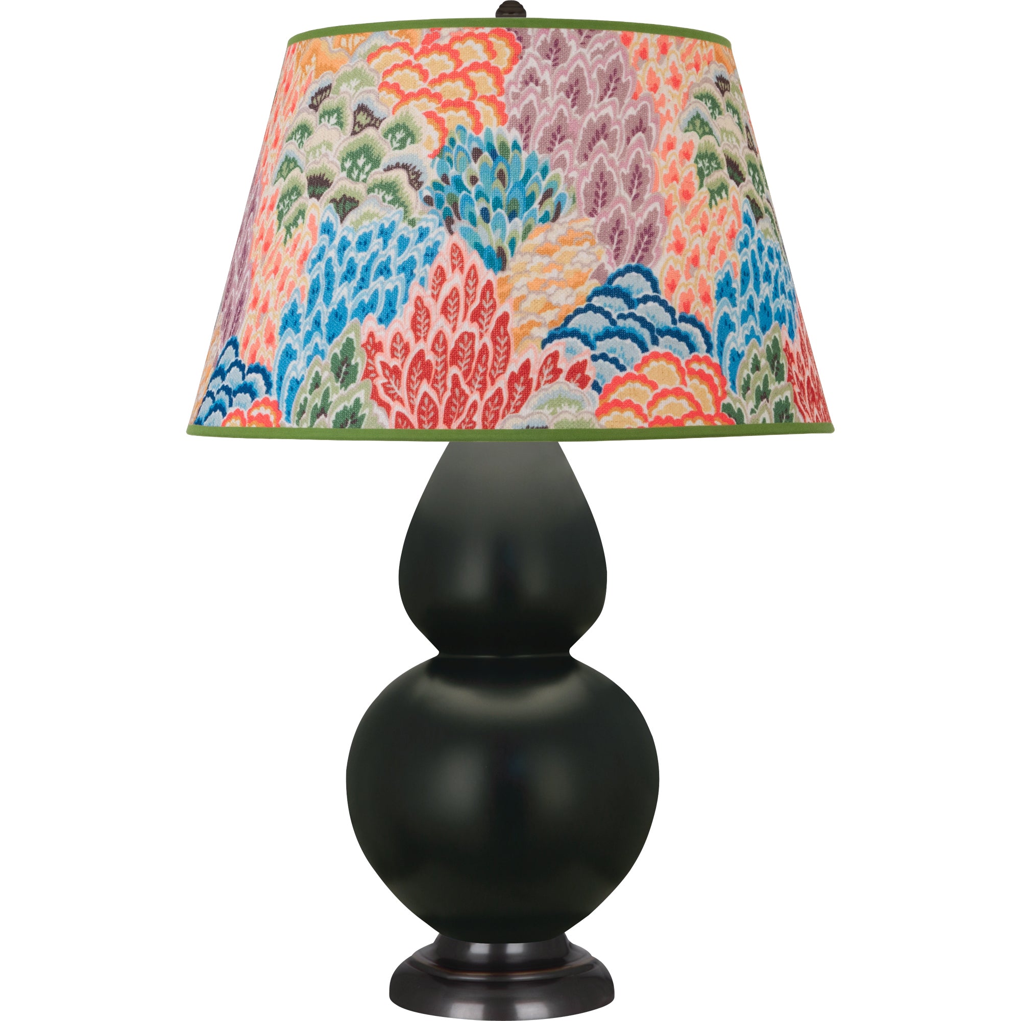 MOS23S | Matte Obsidian Double Gourd Table Lamp