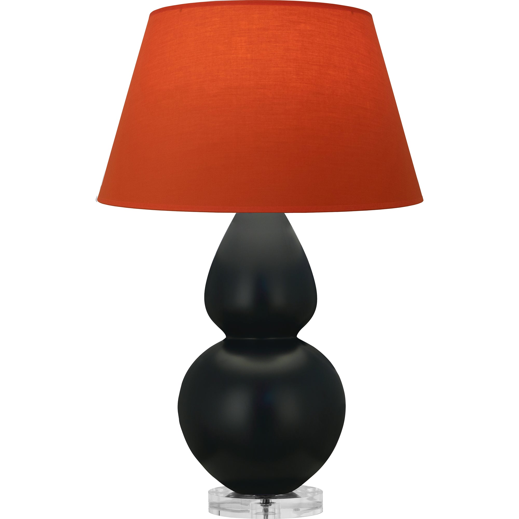 MOS23T | Matte Obsidian Double Gourd Table Lamp