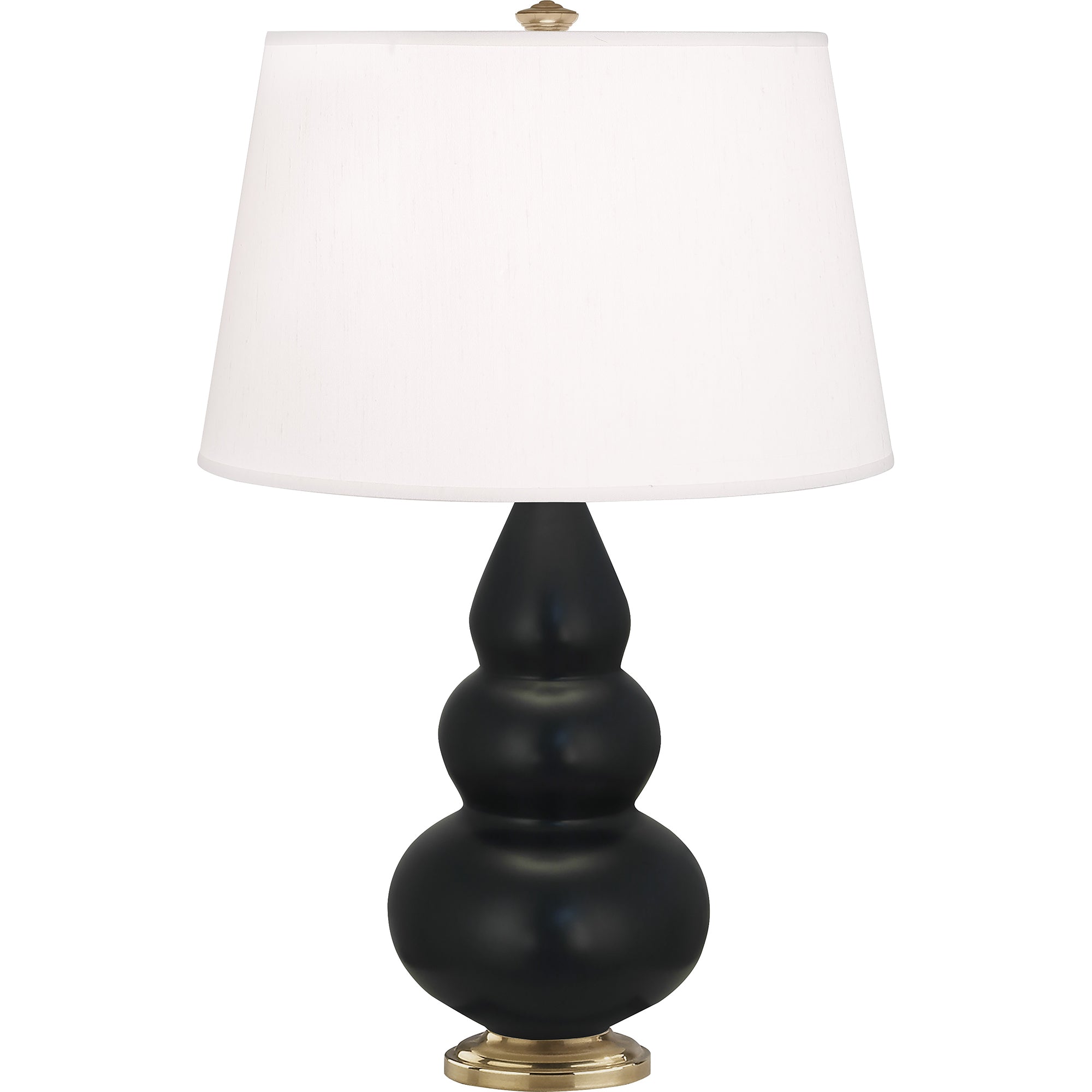 MOS30 | Matte Obsidian Small Triple Gourd Accent Lamp