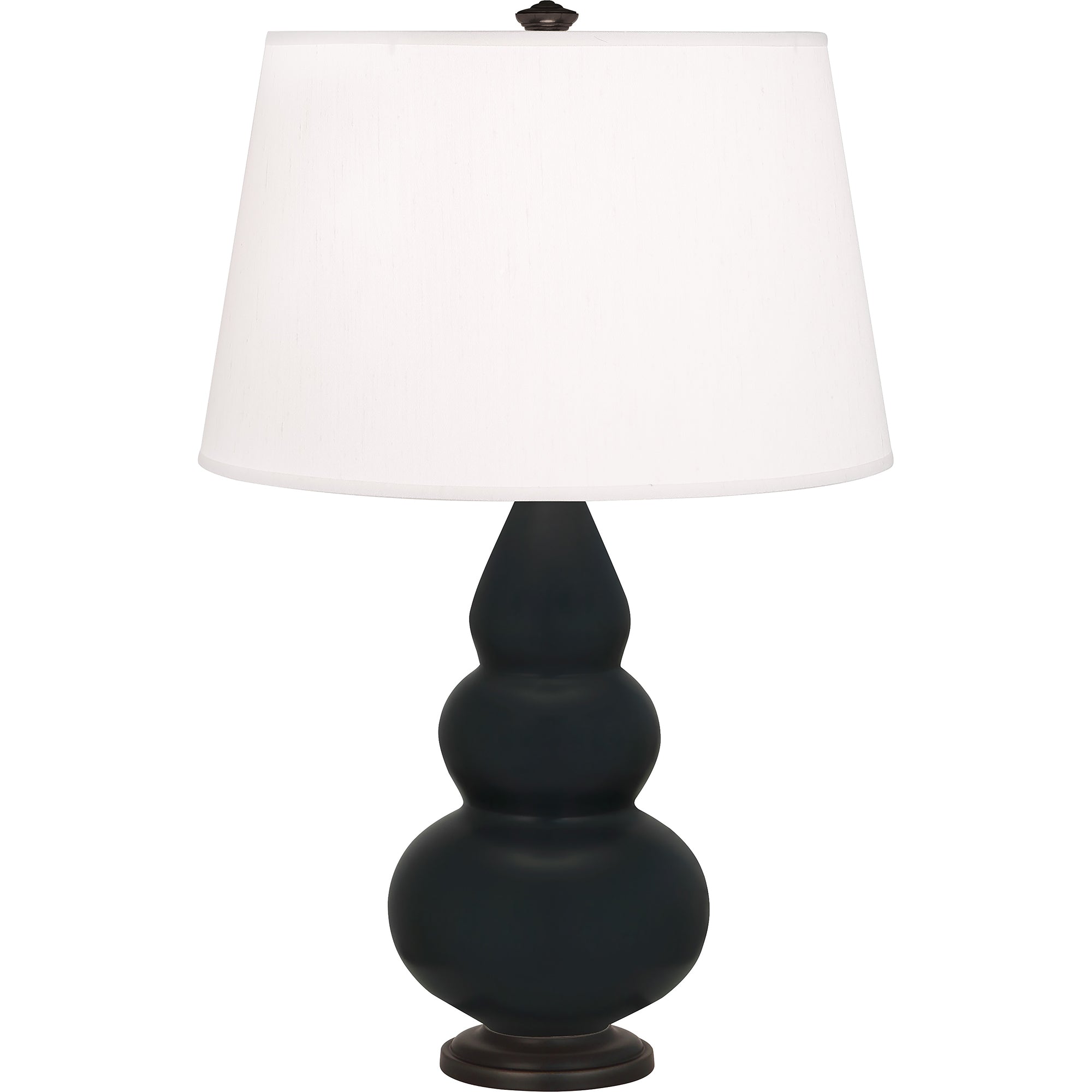 MOS31 | Matte Obsidian Small Triple Gourd Accent Lamp
