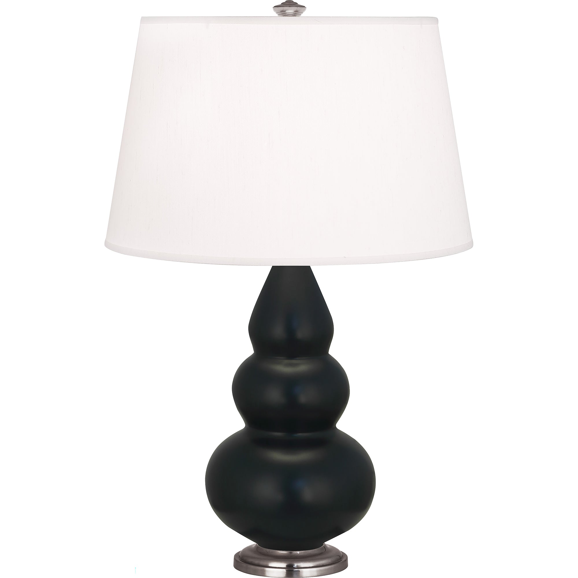 MOS32 | Matte Obsidian Small Triple Gourd Accent Lamp