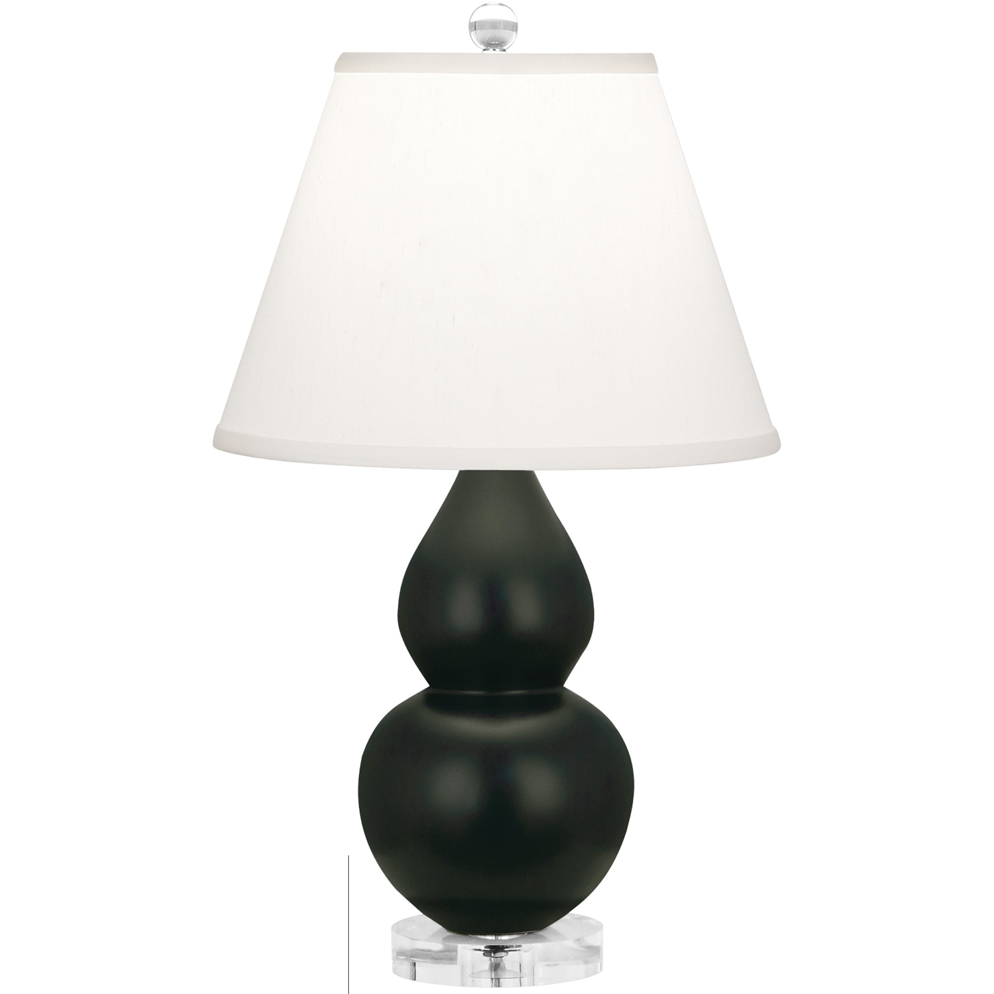 MOS53 | Matte Obsidian Small Double Gourd Accent Lamp